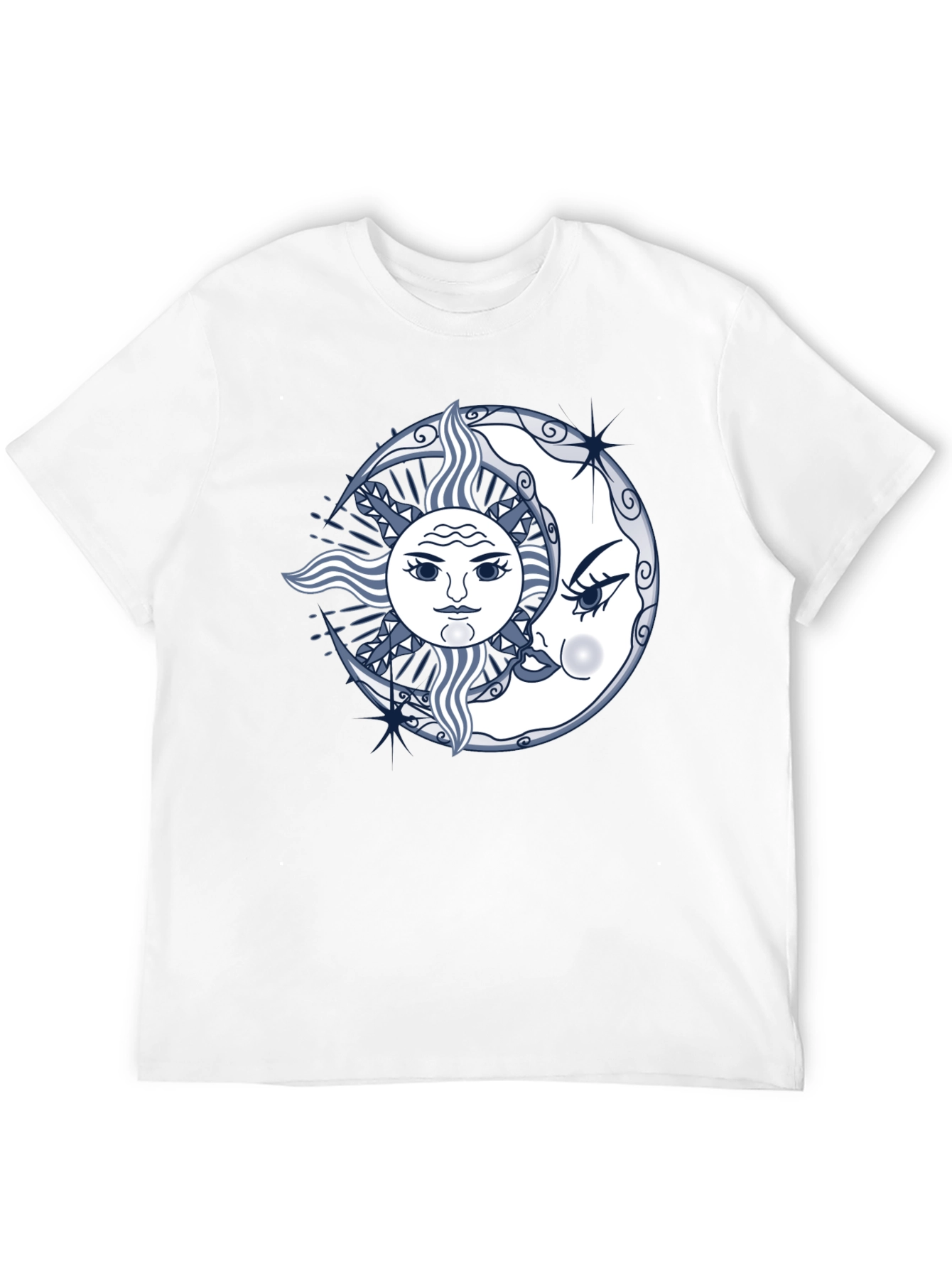 Sun and Moon Graphic Tee - Unisex Black T-Shirt