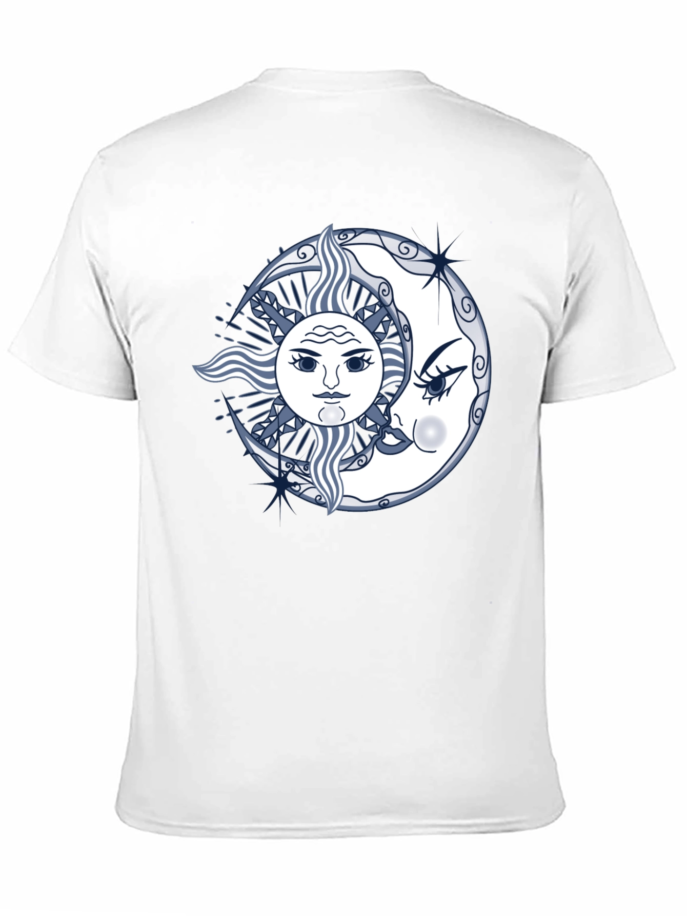 Sun and Moon Graphic Tee - Unisex Black T-Shirt