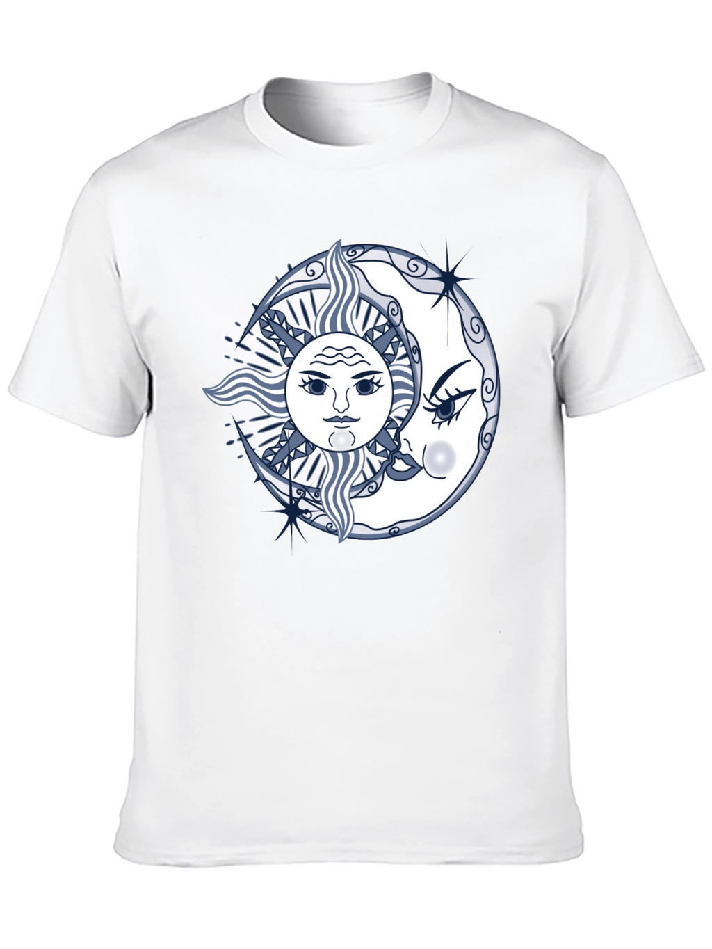 Sun and Moon Graphic Tee - Unisex Black T-Shirt
