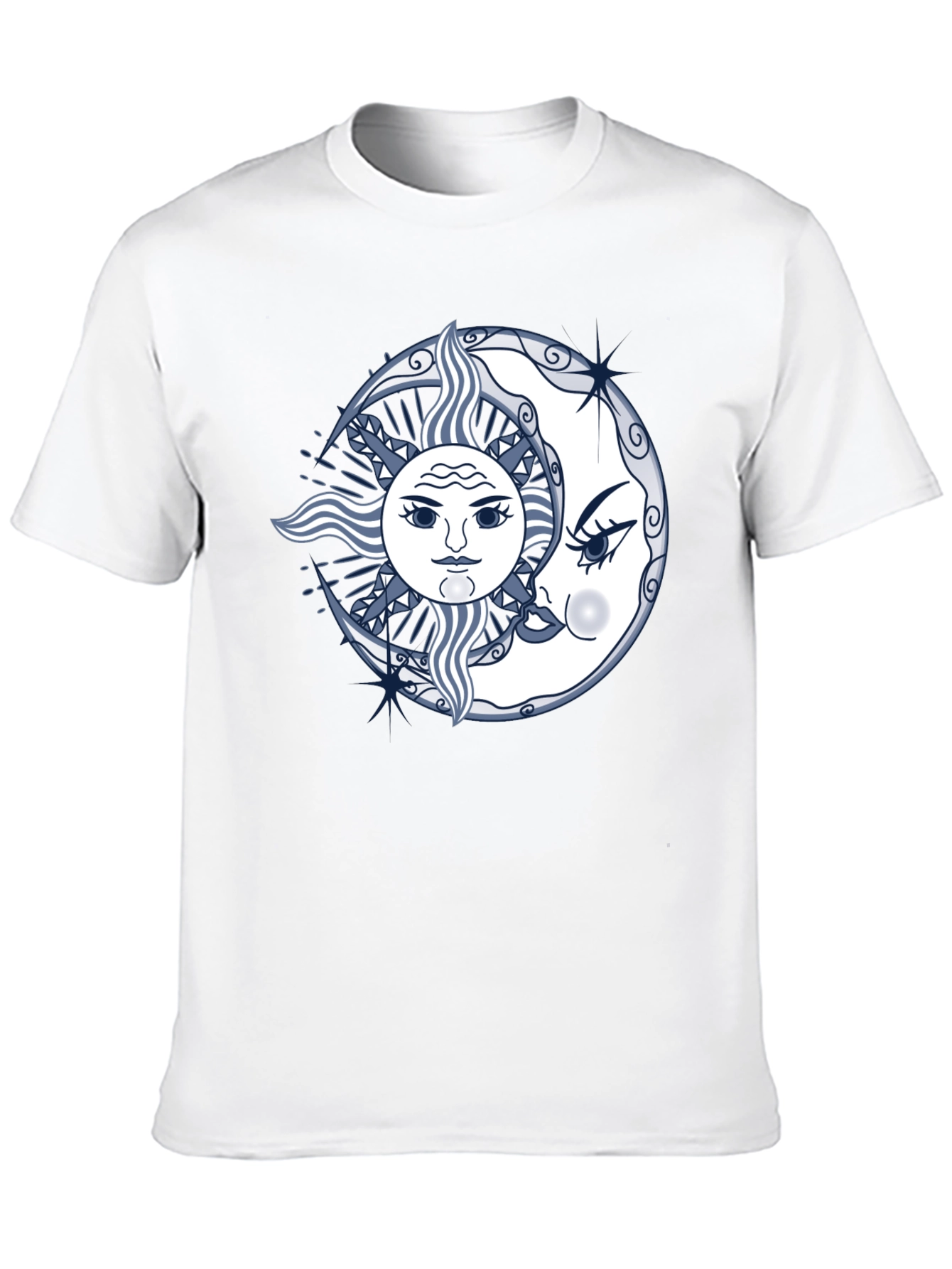 Sun and Moon Graphic Tee - Unisex Black T-Shirt
