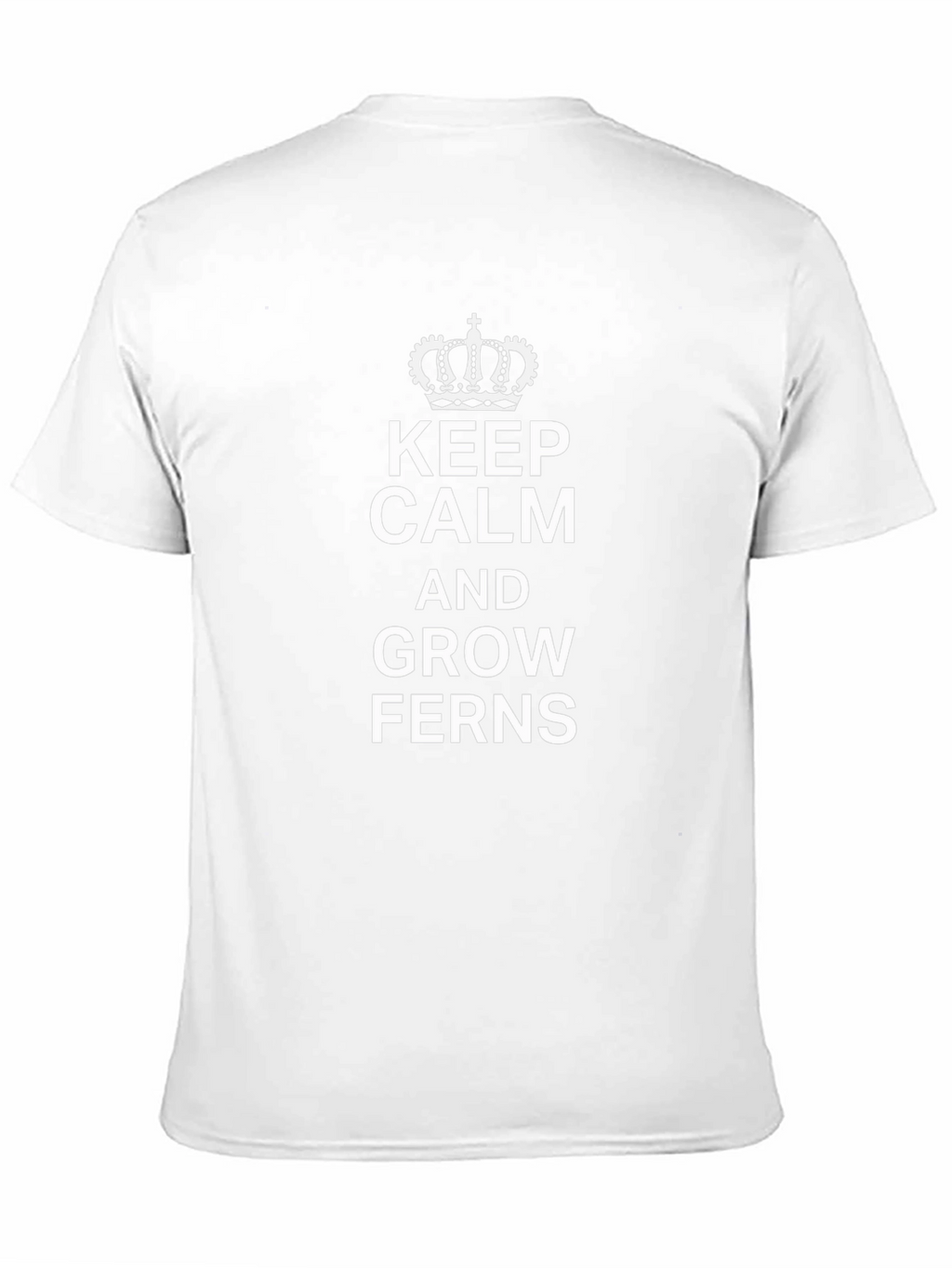 Keep Calm and Grow Ferns T-Shirt Black