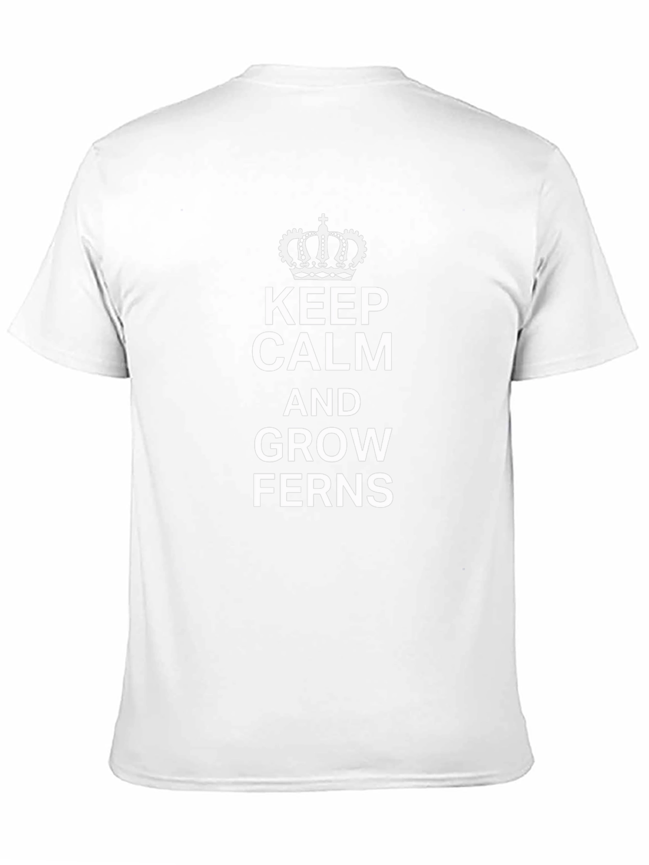 Keep Calm and Grow Ferns T-Shirt Black