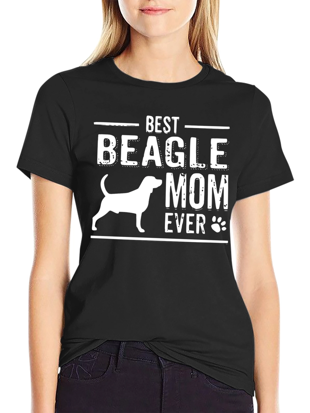 Best Beagle Mom Ever Graphic T-Shirt