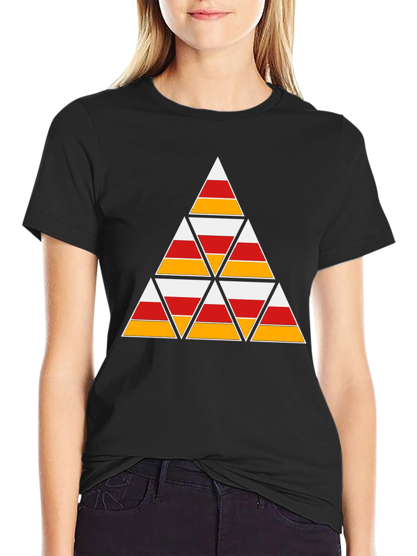 Candy Corn Triangle T-Shirt - Halloween Tee