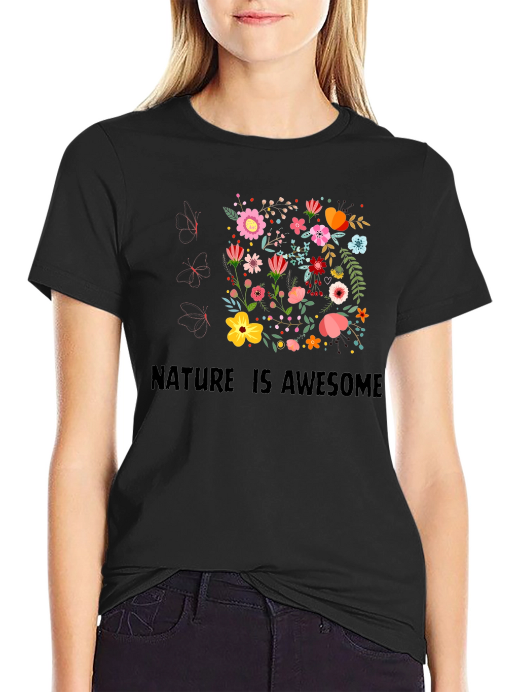 Nature Is Awesome Floral T-Shirt