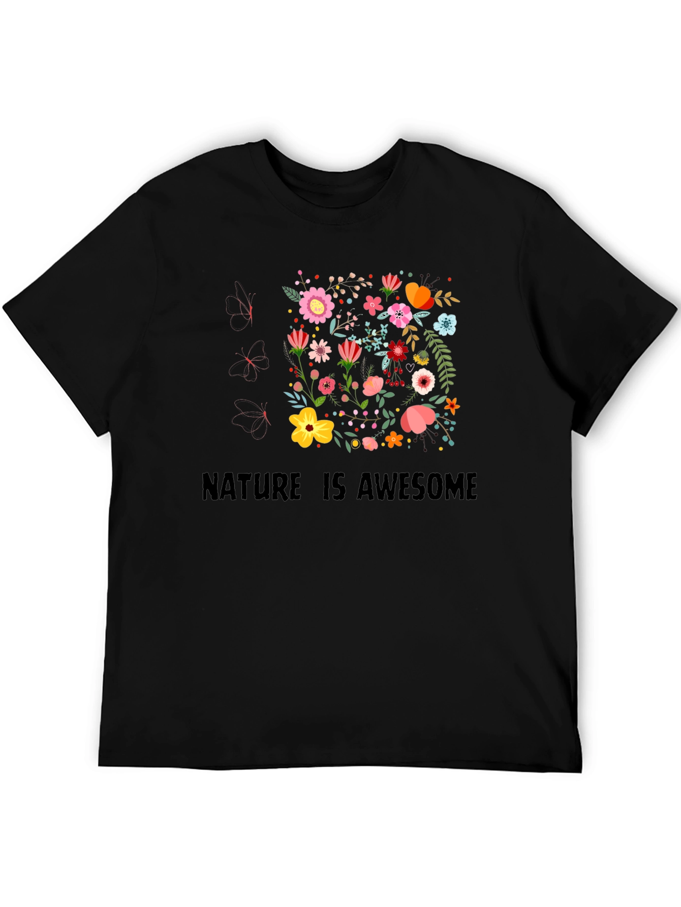 Nature Is Awesome Floral T-Shirt