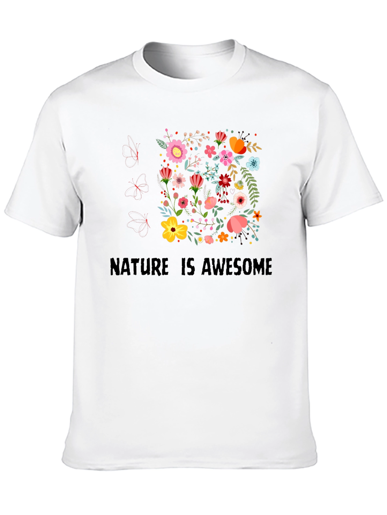 Nature Is Awesome Floral T-Shirt