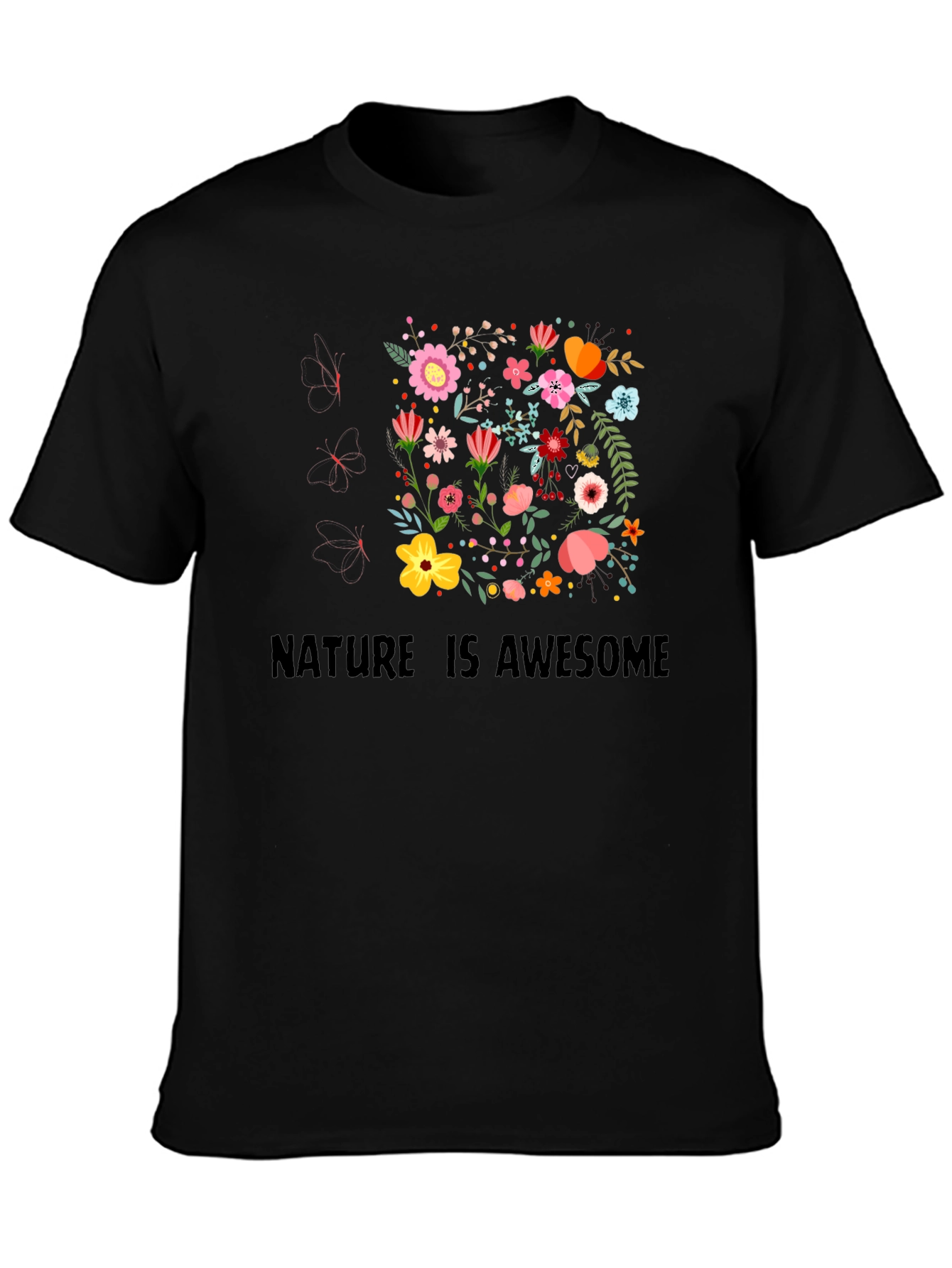 Nature Is Awesome Floral T-Shirt