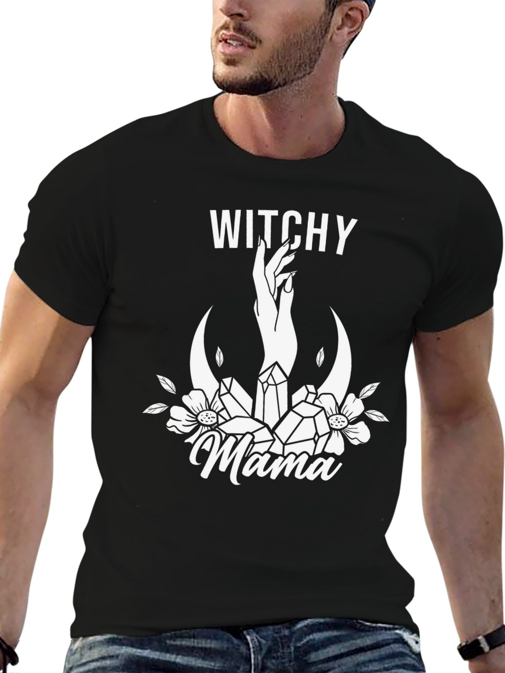 Witchy Mama Graphic Tee - Black