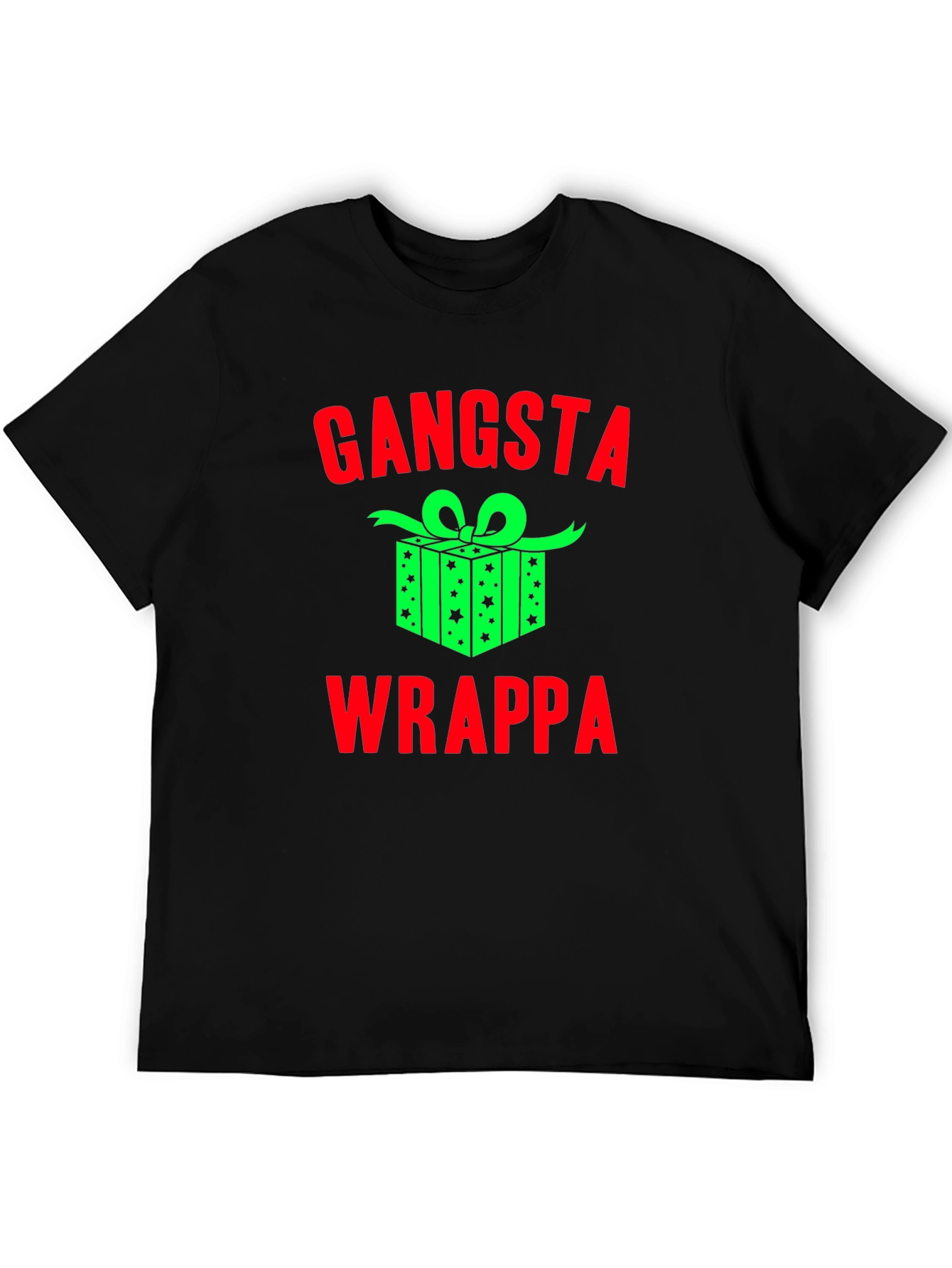 Gangsta Wrappa Christmas Graphic T-Shirt