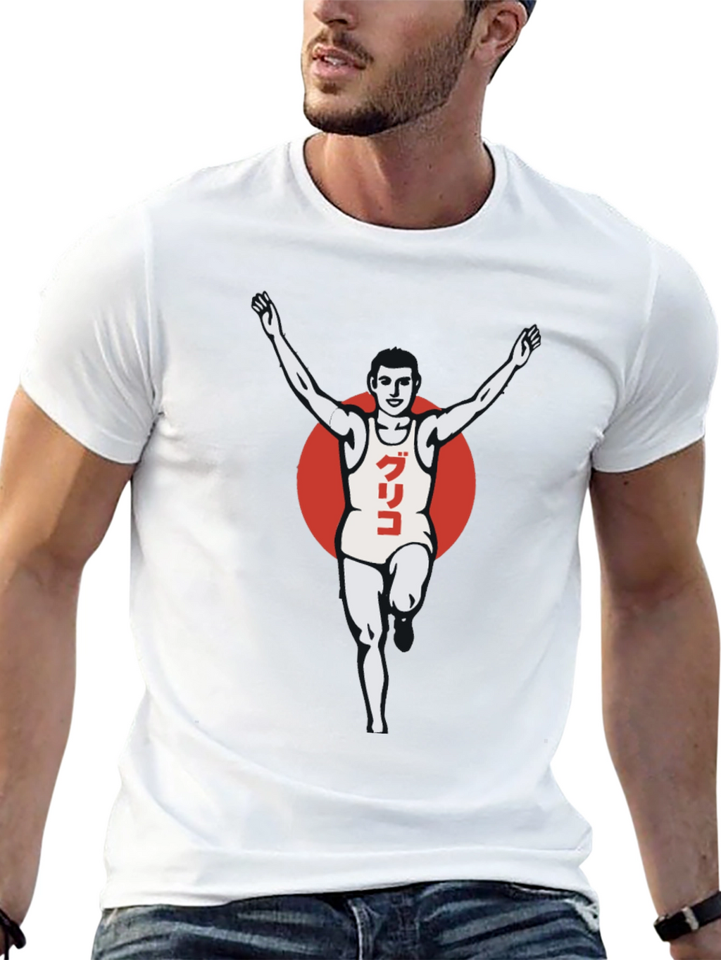 Glico Runner Graphic T-Shirt - Black
