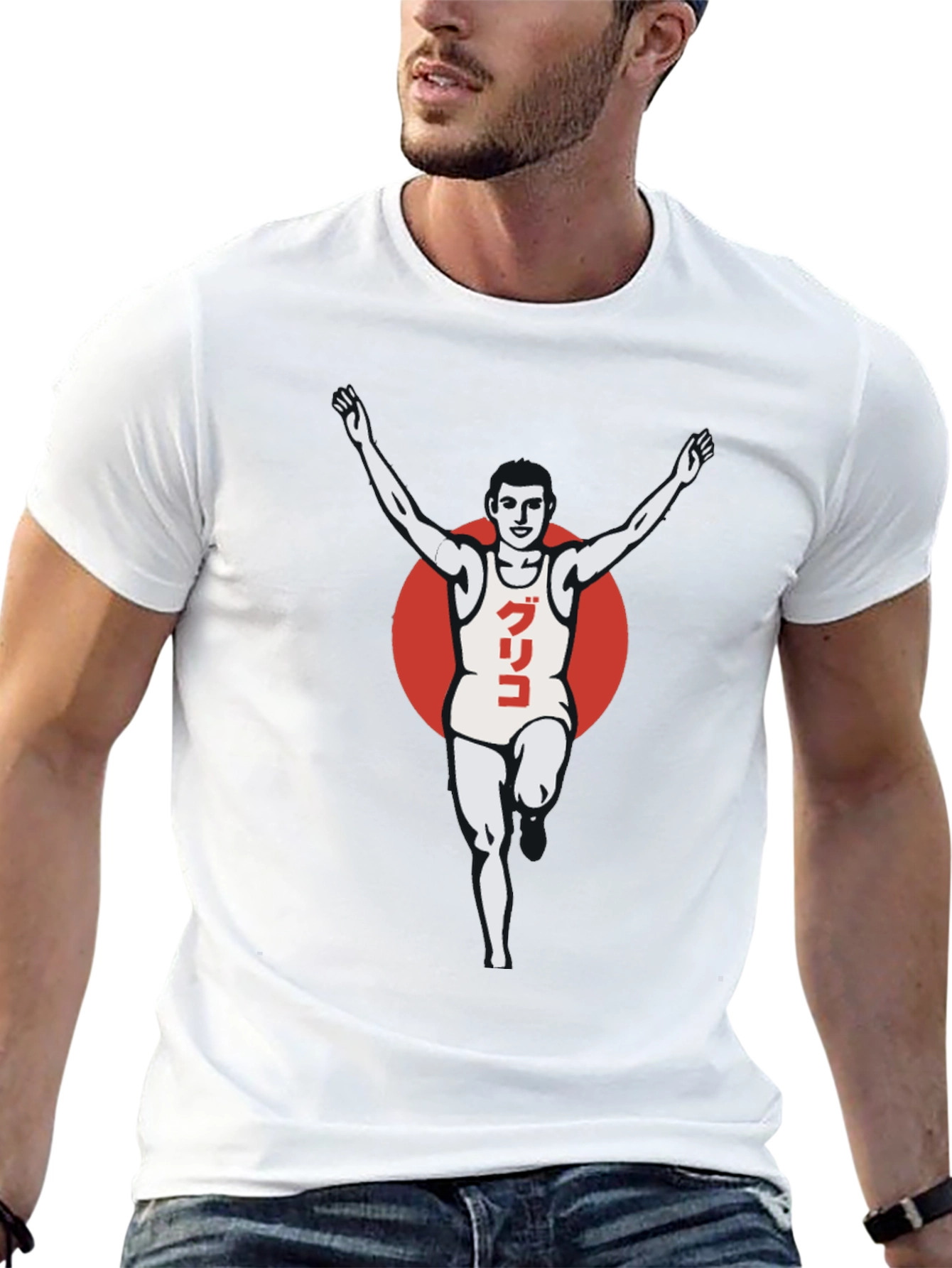 Glico Runner Graphic T-Shirt - Black