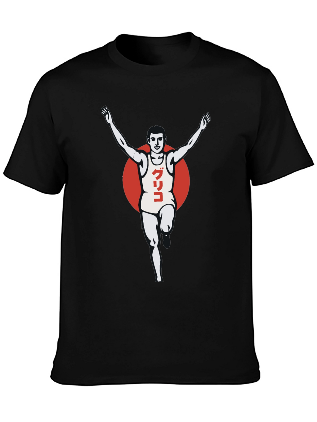 Glico Runner Graphic T-Shirt - Black