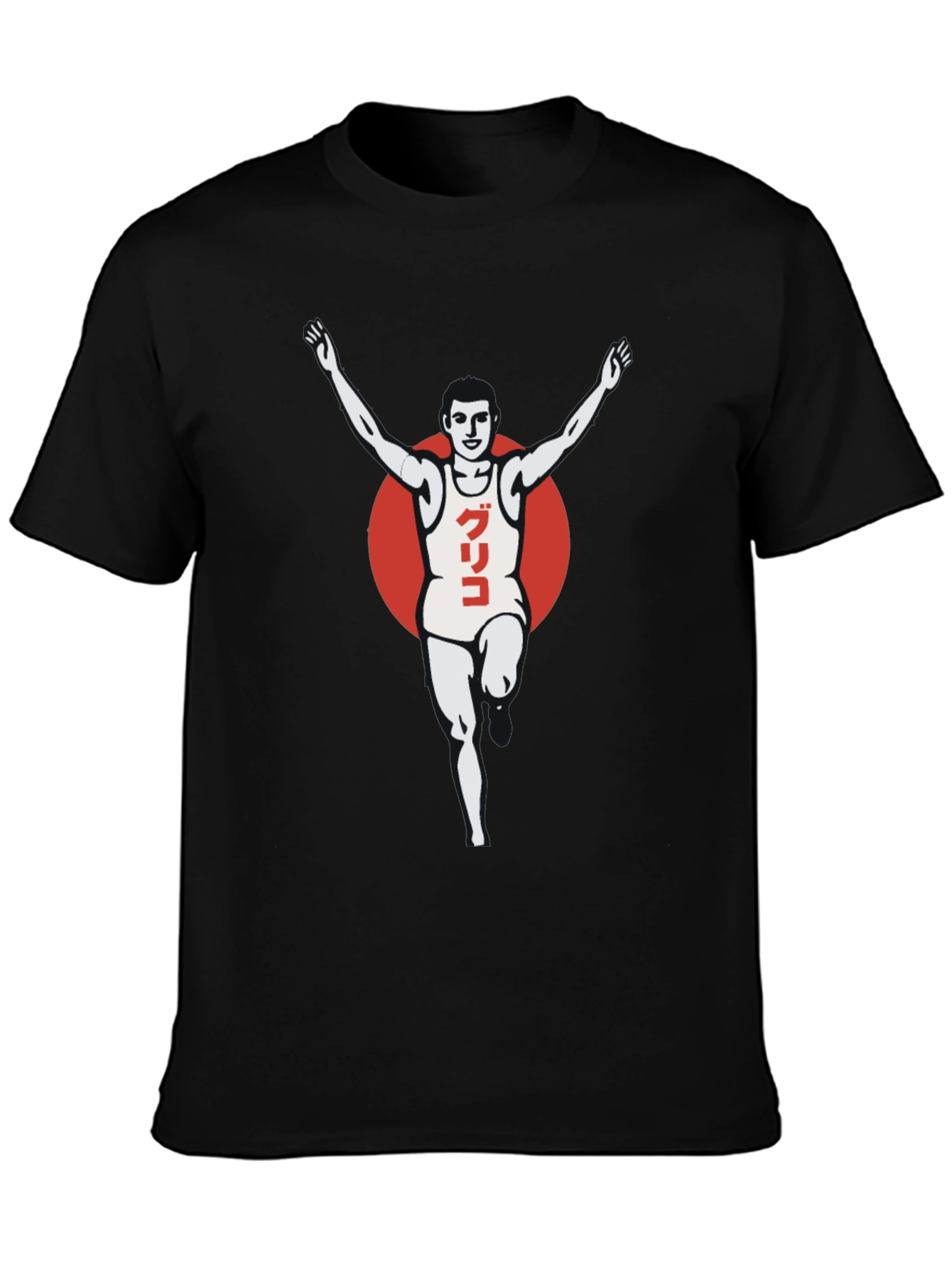 Glico Runner Graphic T-Shirt - Black