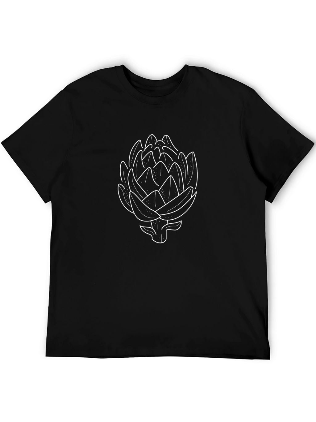 Artichoke Graphic Tee - Black Cotton Blend