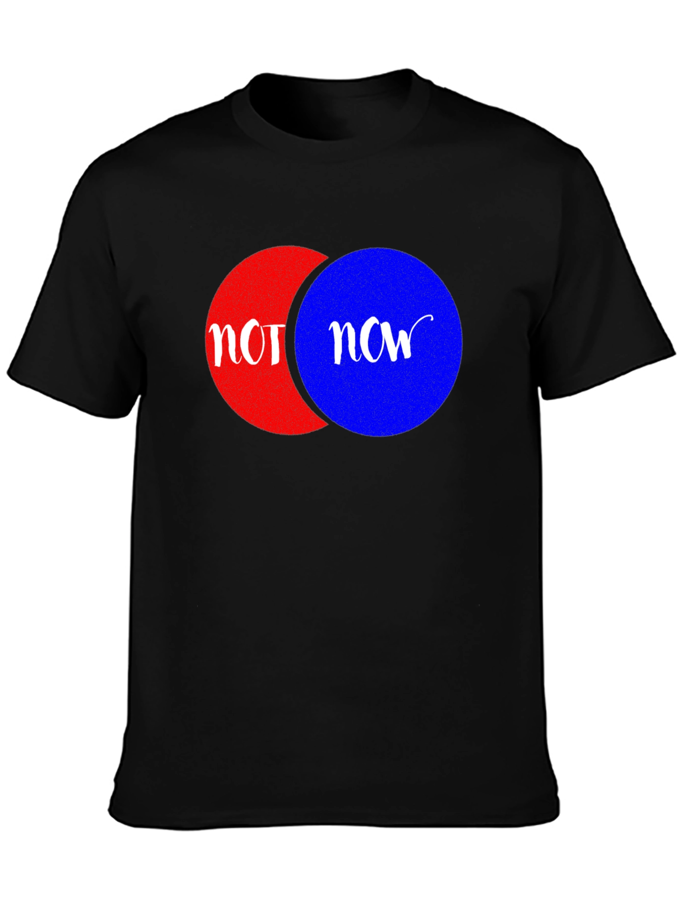 Not Now Graphic Tee - Venn Diagram Humor Shirt