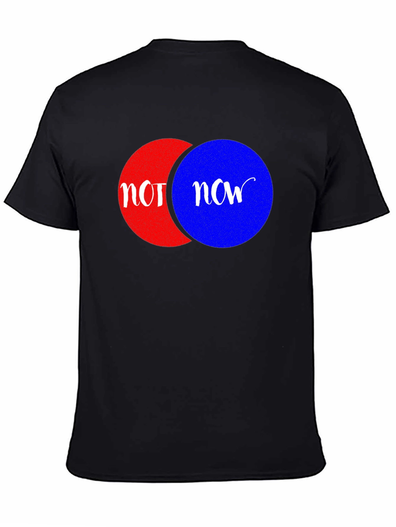 Not Now Graphic Tee - Venn Diagram Humor Shirt