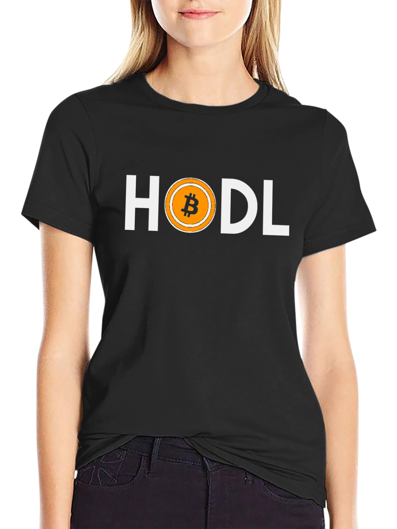 HODL Bitcoin Crypto T-Shirt - Black