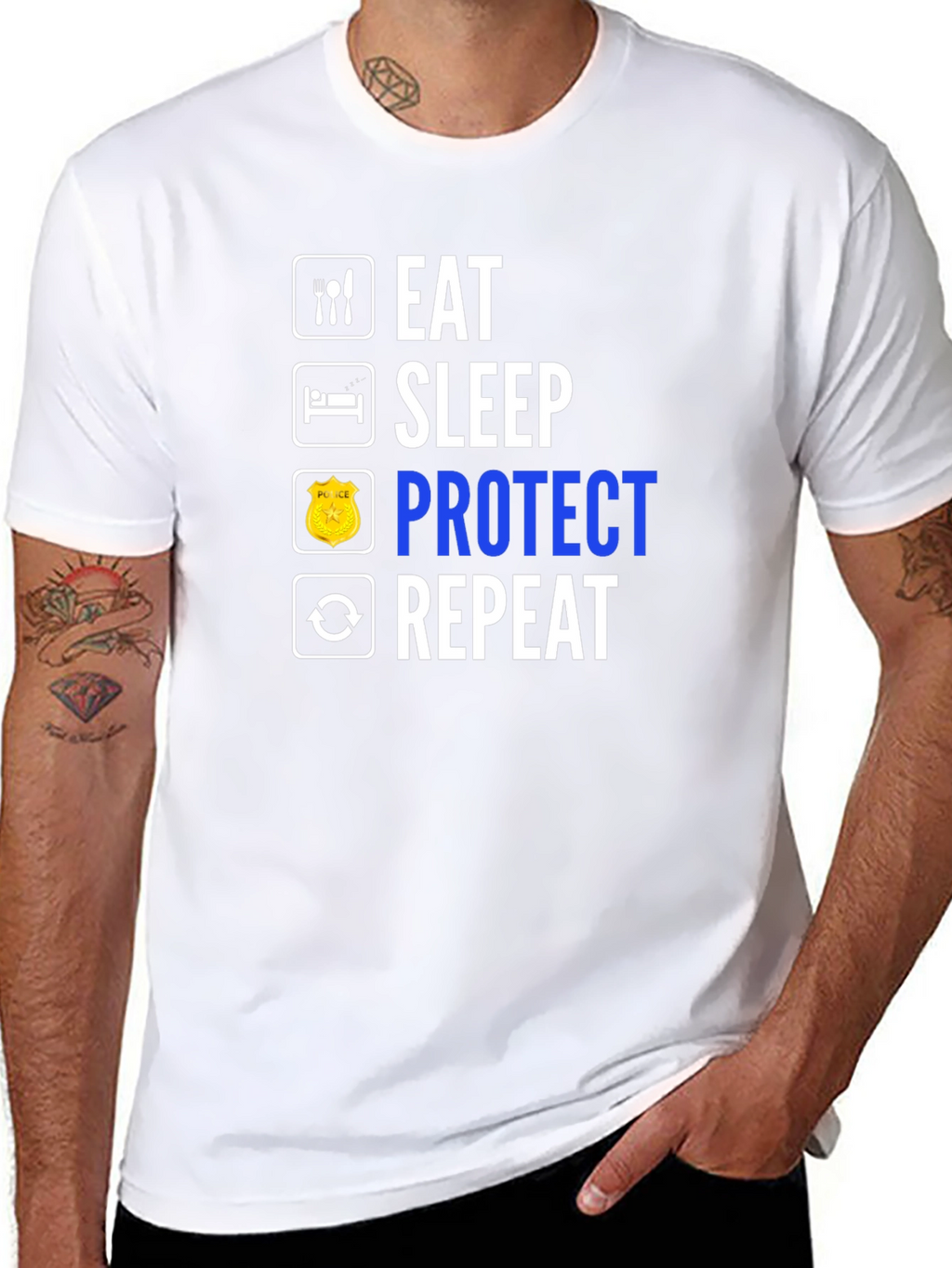 Eat Sleep Protect Repeat T-Shirt