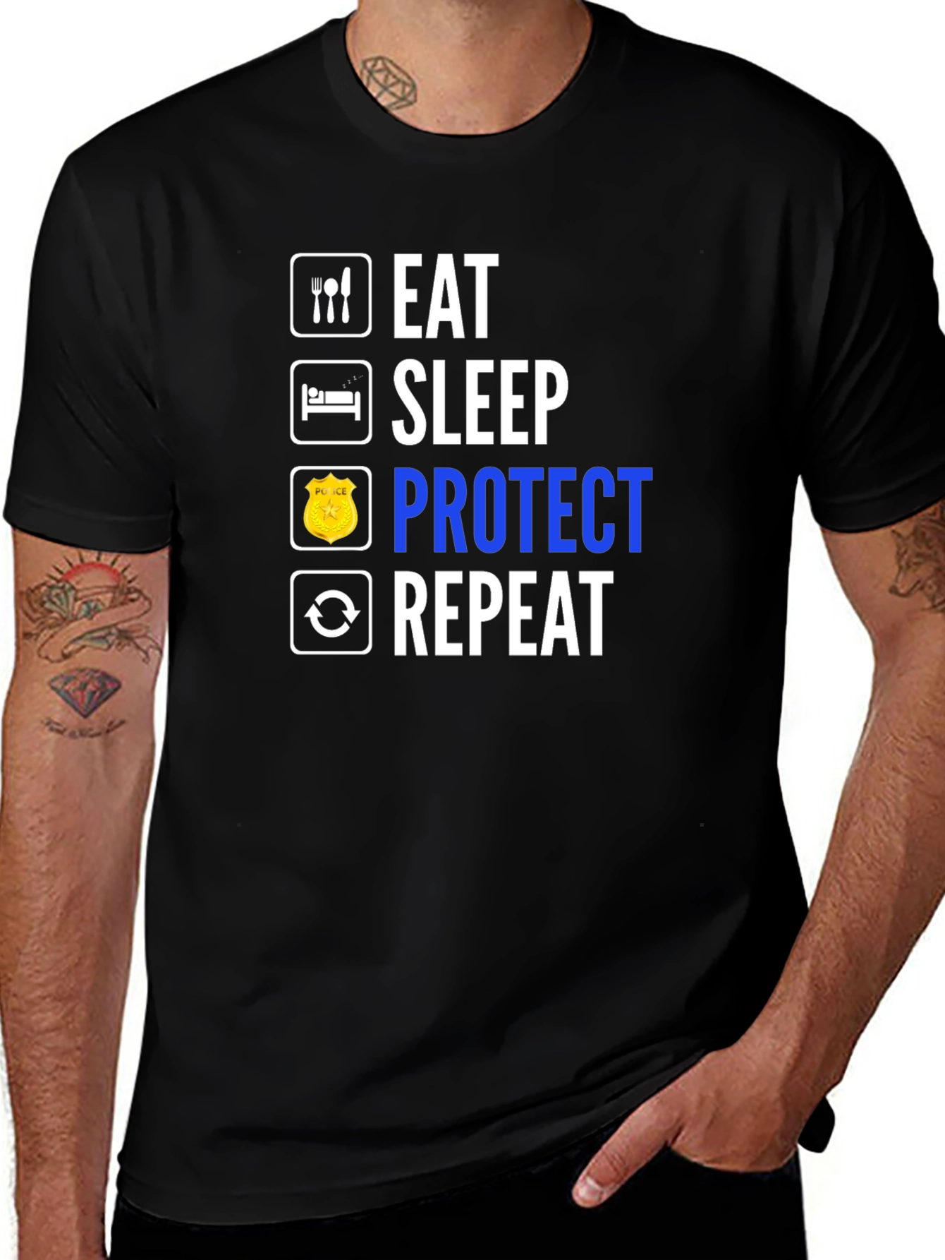Eat Sleep Protect Repeat T-Shirt