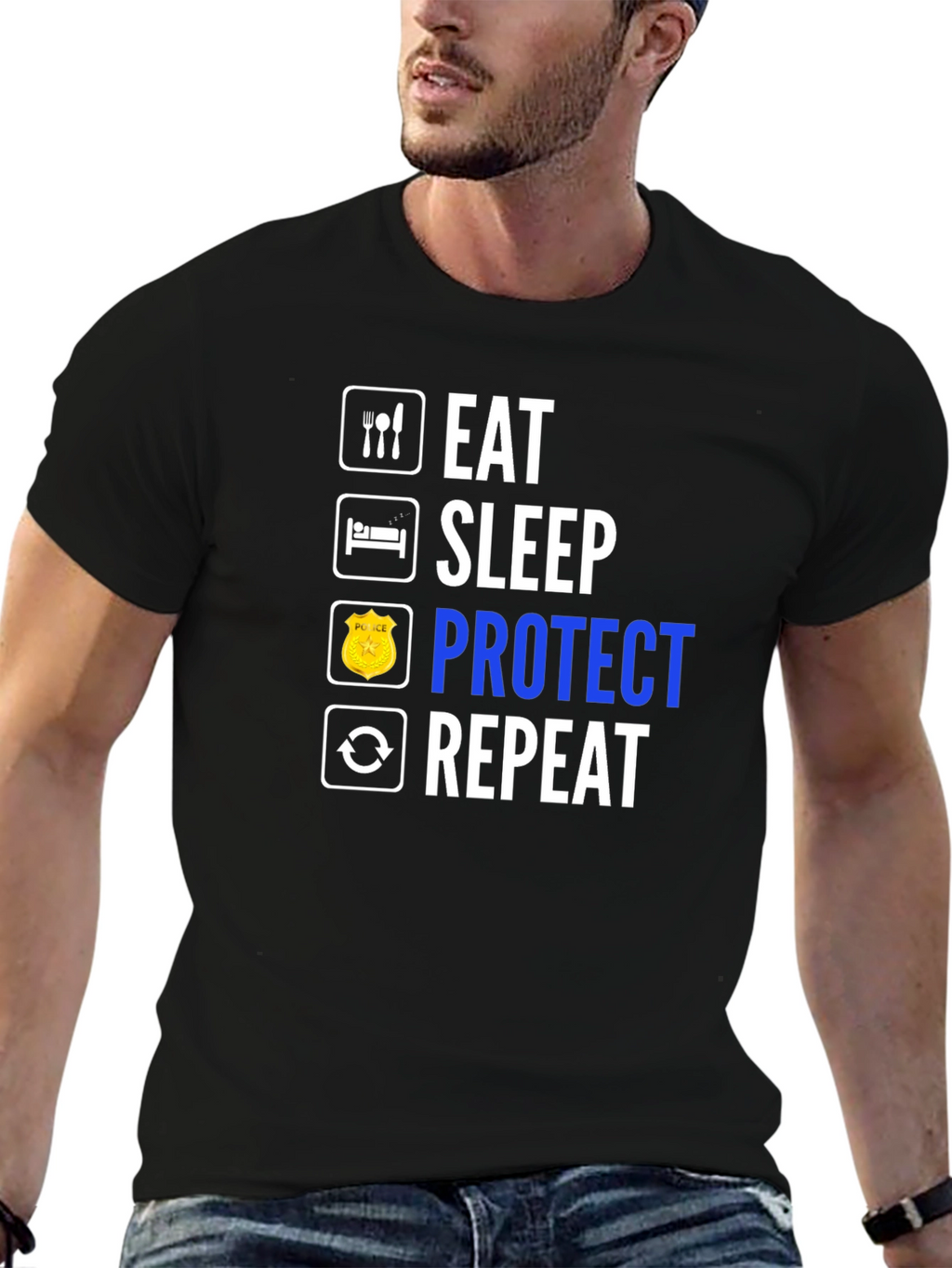 Eat Sleep Protect Repeat T-Shirt