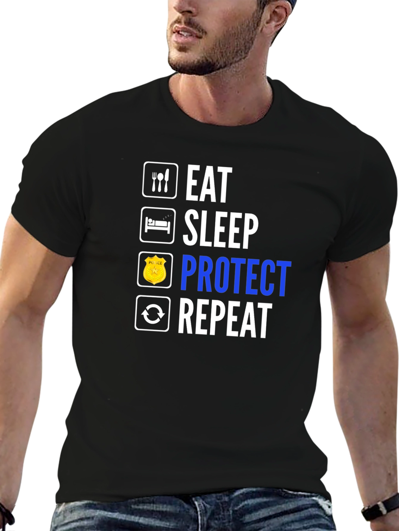Eat Sleep Protect Repeat T-Shirt