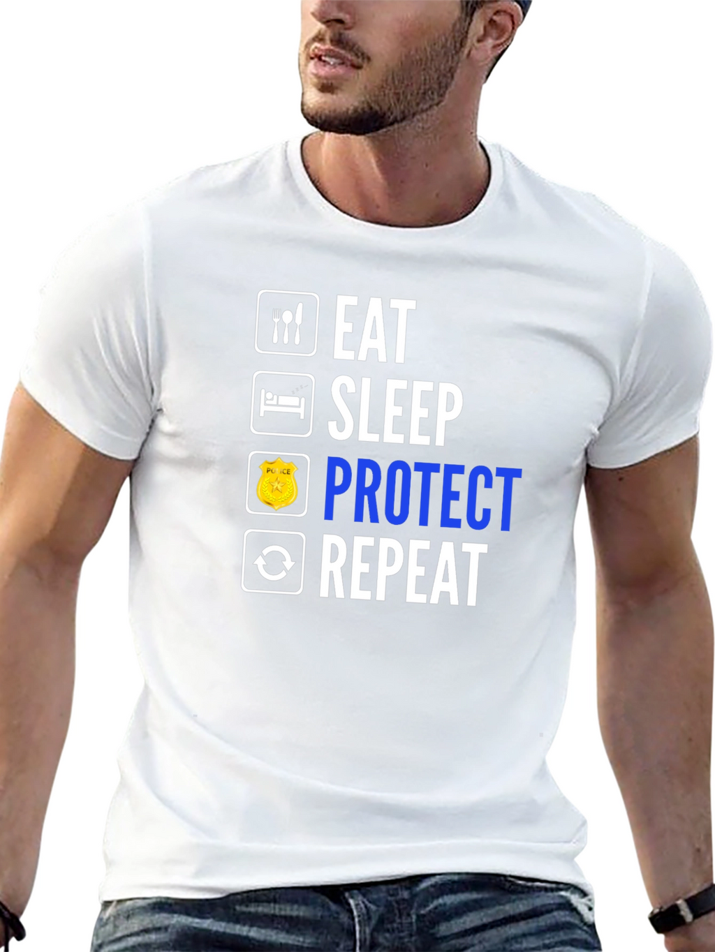 Eat Sleep Protect Repeat T-Shirt