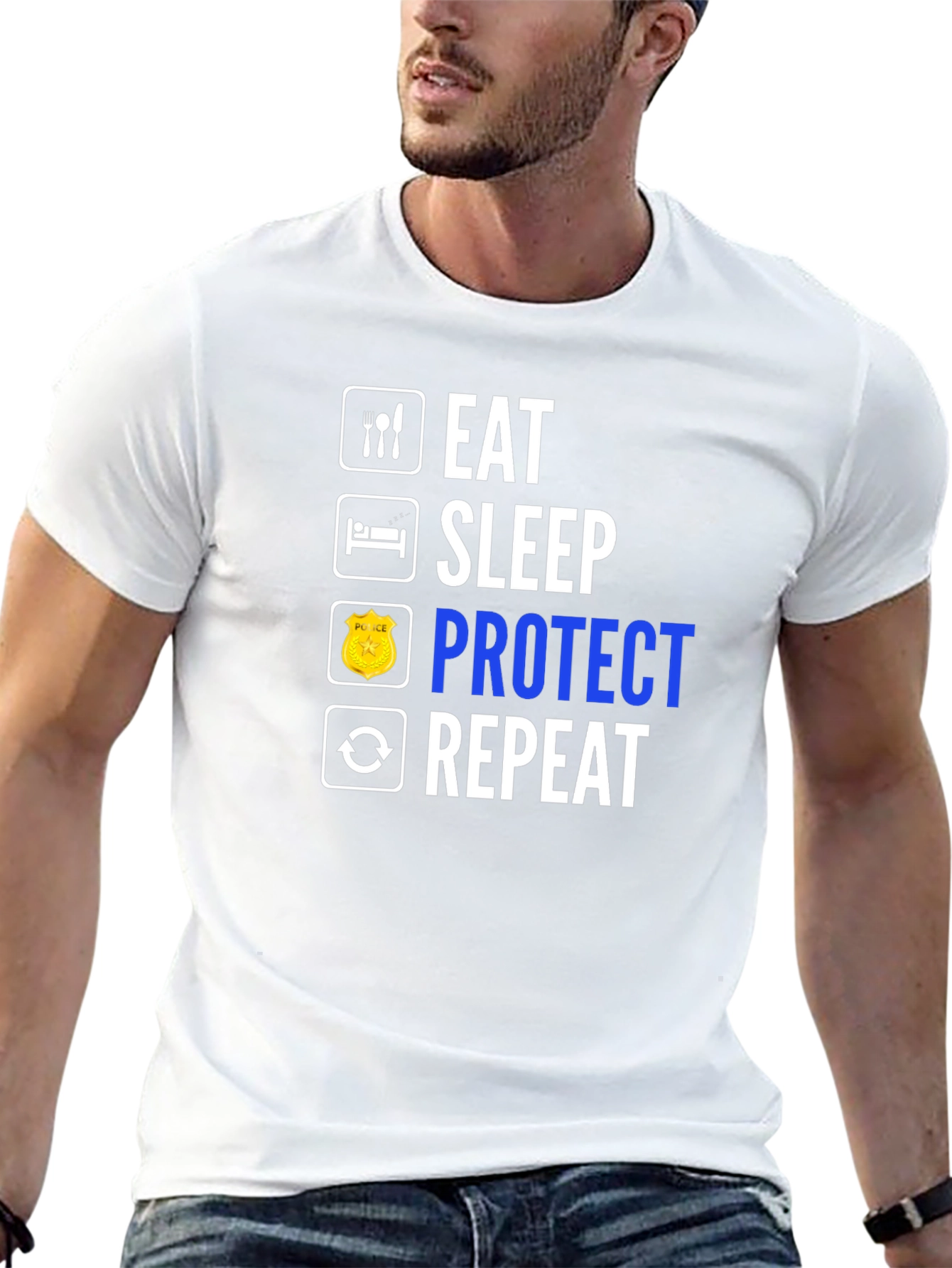 Eat Sleep Protect Repeat T-Shirt
