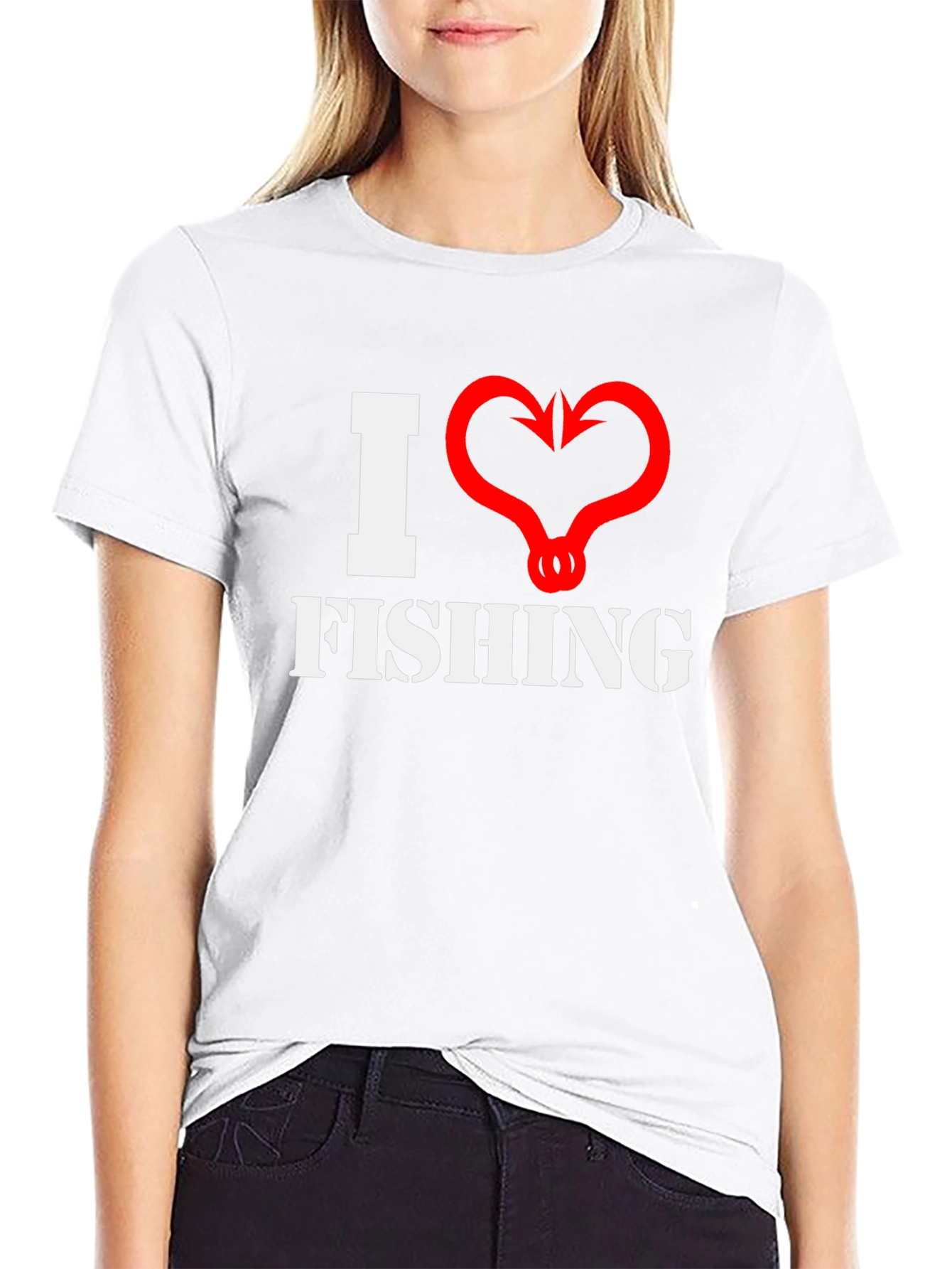 I Heart Fishing Graphic T-Shirt
