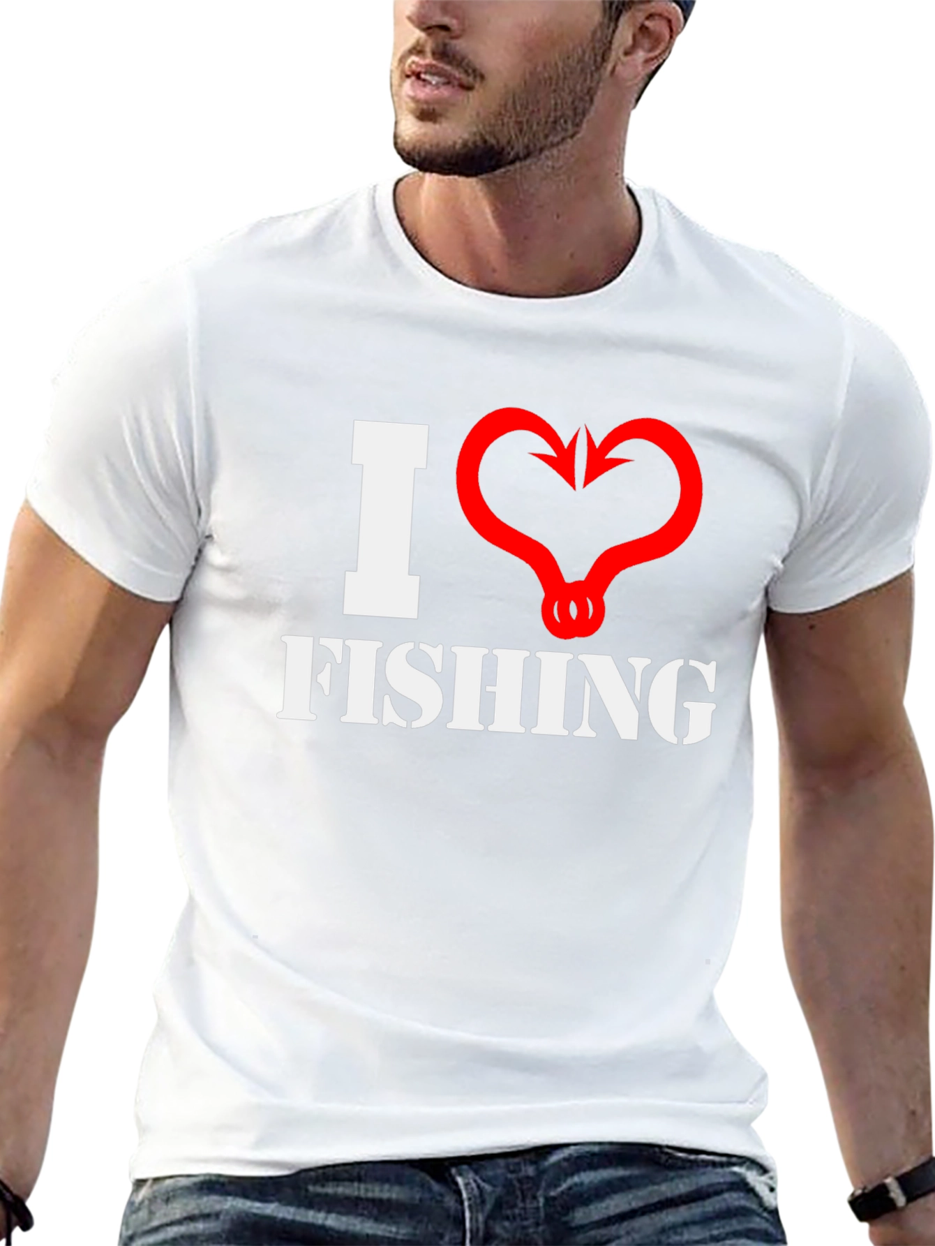 I Heart Fishing Graphic T-Shirt