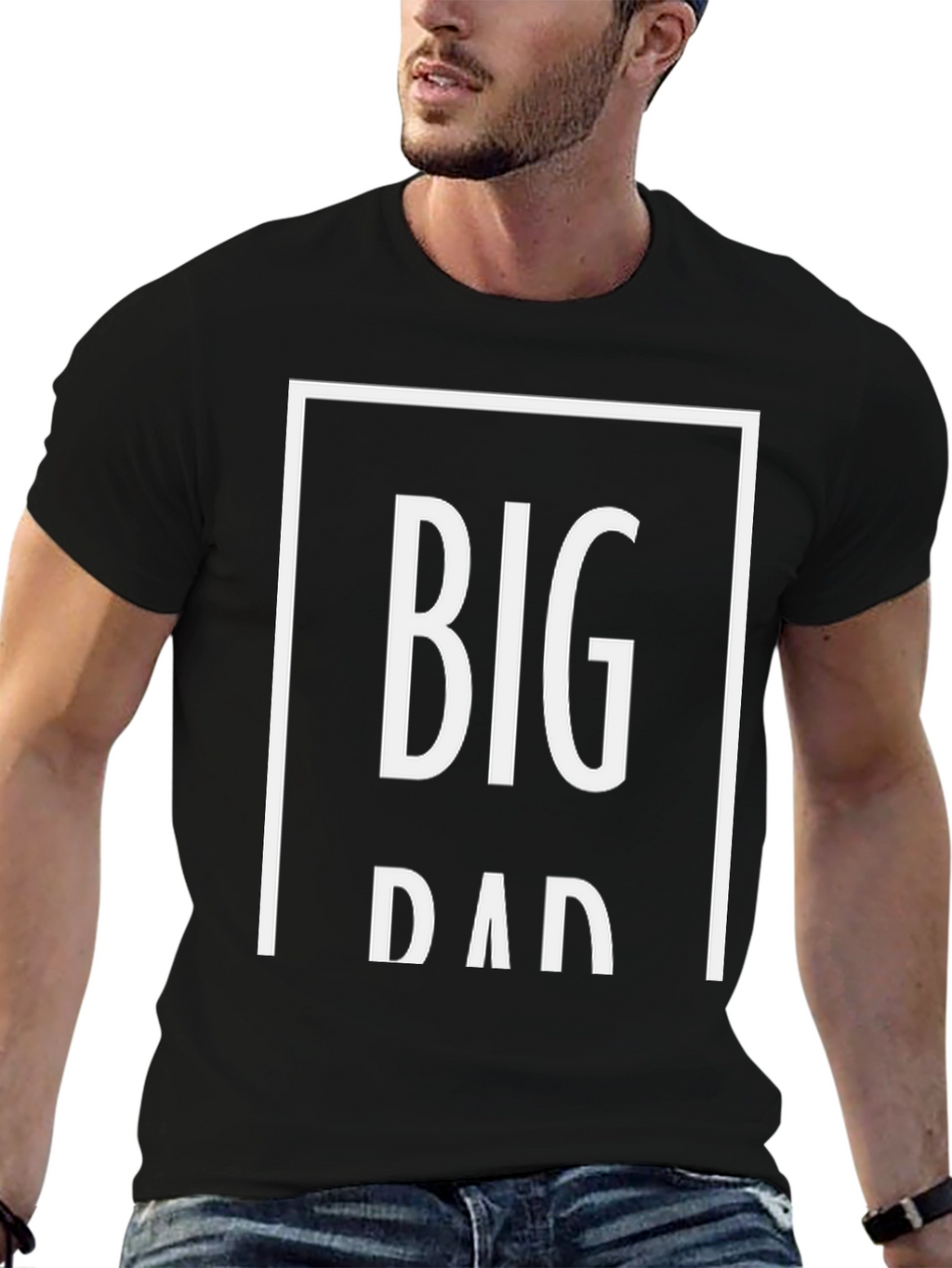 Big Dad Black Graphic T-Shirt
