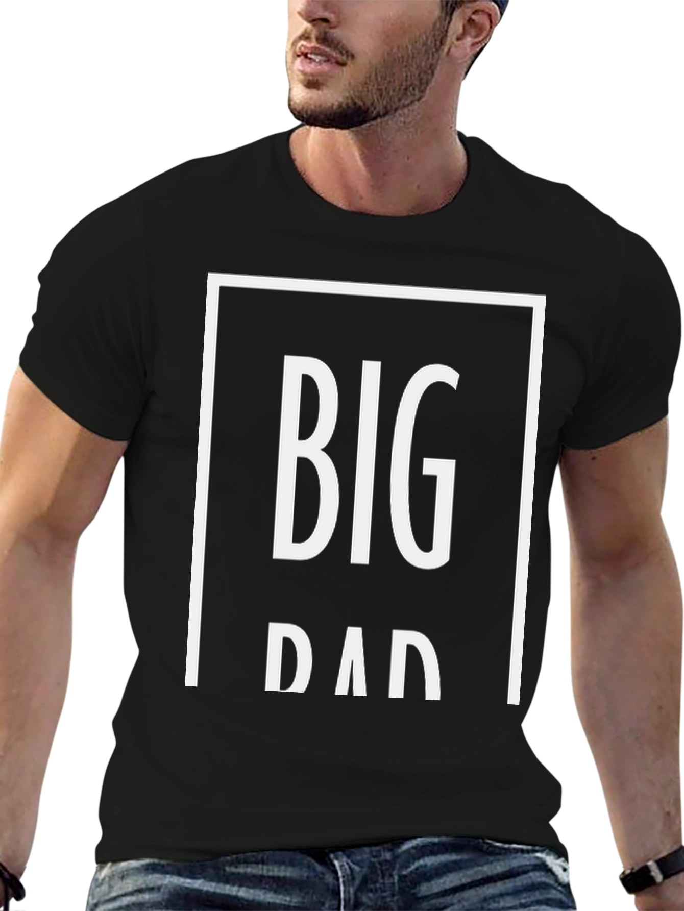 Big Dad Black Graphic T-Shirt