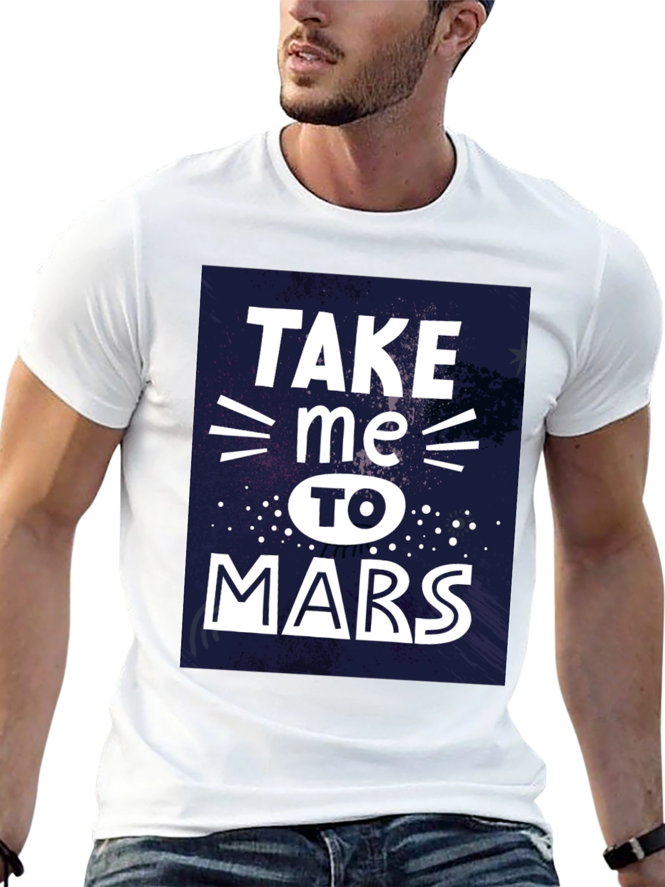 Take Me To Mars Graphic Tee - Black
