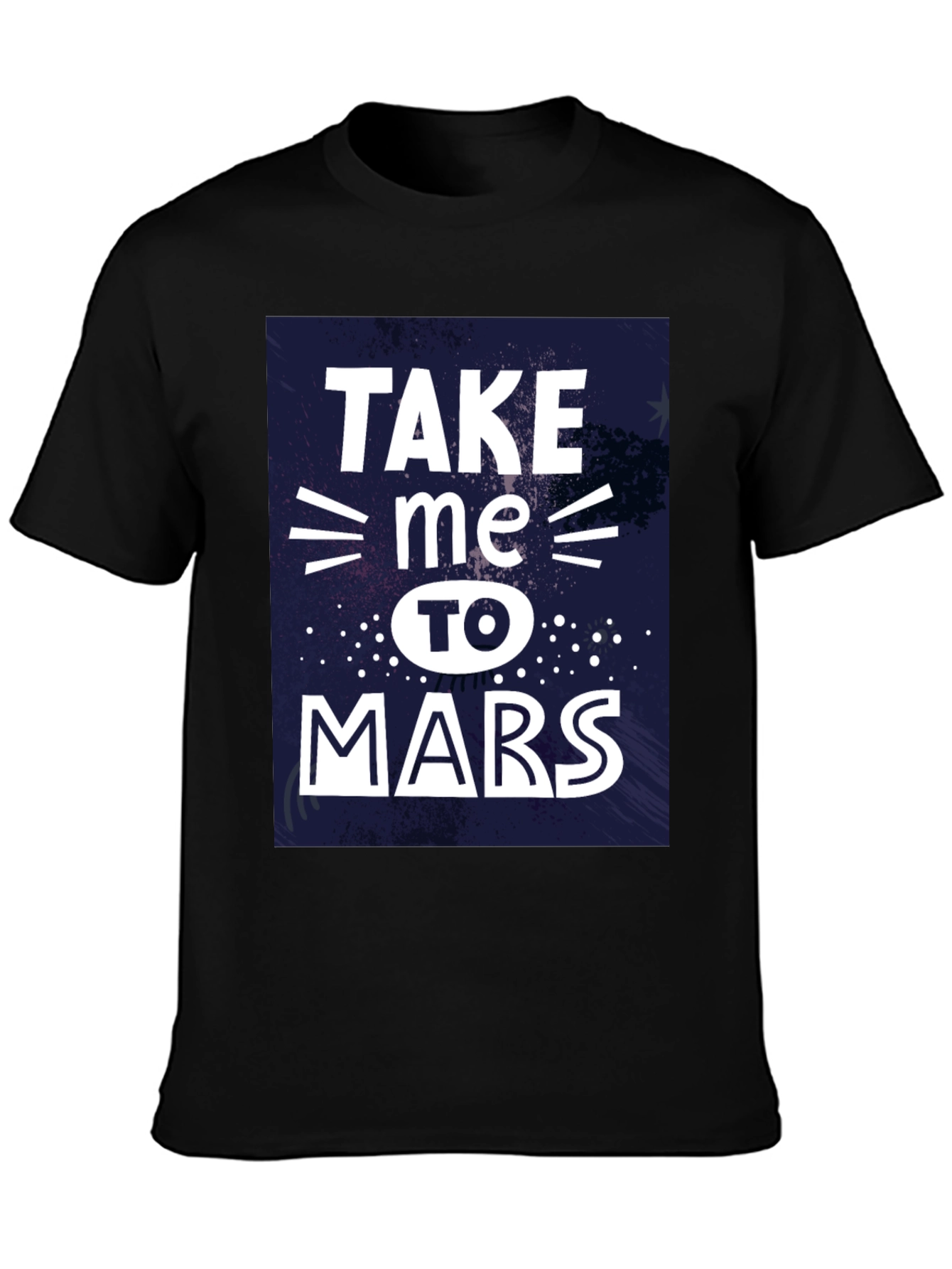 Take Me To Mars Graphic Tee - Black