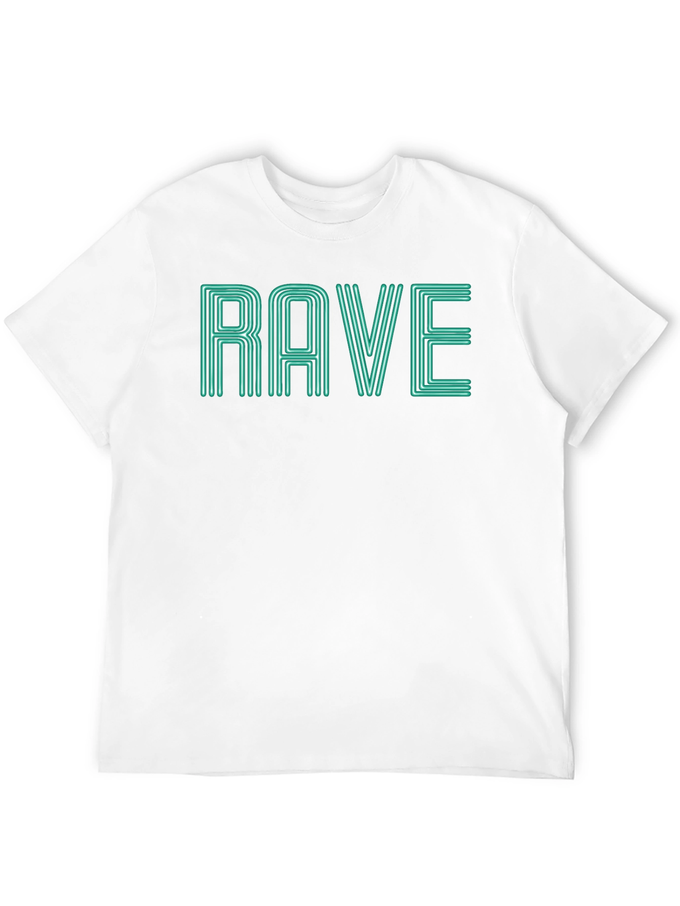 Rave Graphic Tee - Black Cotton T-Shirt