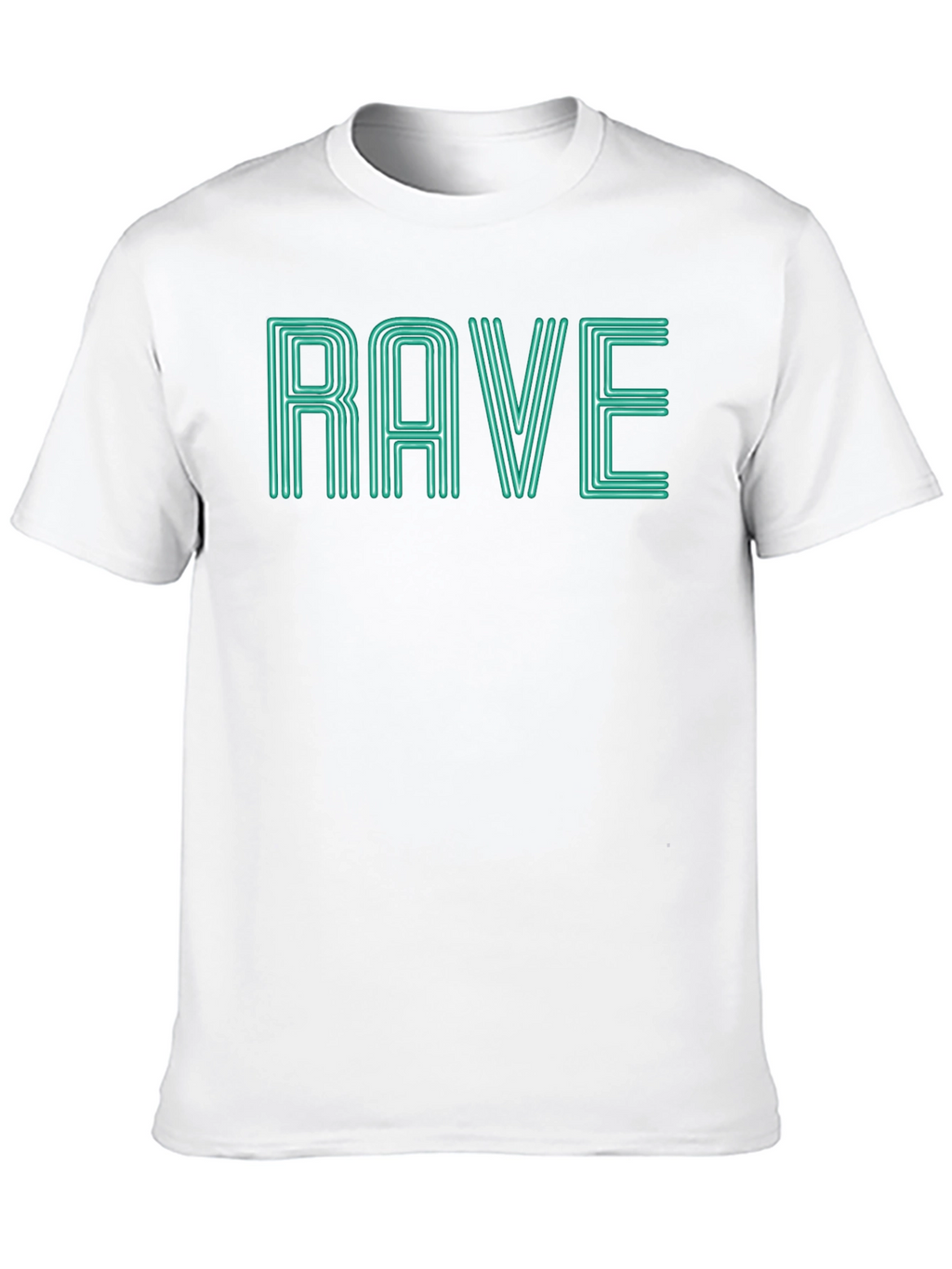 Rave Graphic Tee - Black Cotton T-Shirt