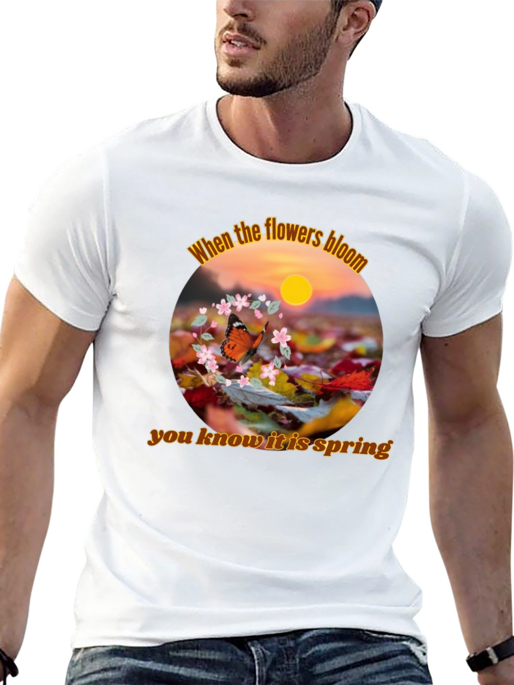 Spring Flowers Bloom Graphic T-Shirt
