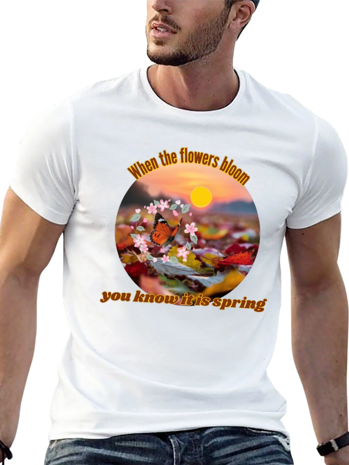 Spring Flowers Bloom Graphic T-Shirt