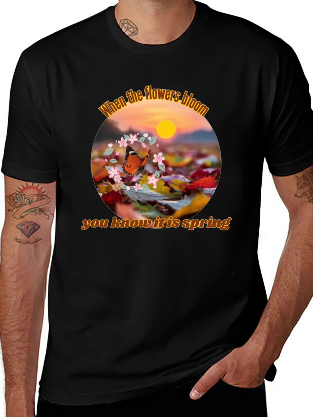 Spring Flowers Bloom Graphic T-Shirt