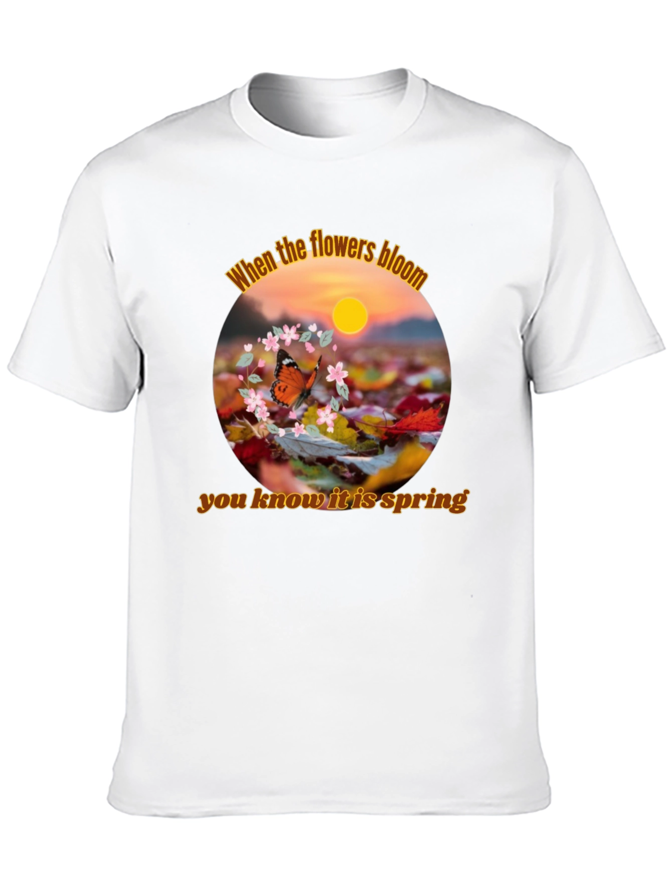Spring Flowers Bloom Graphic T-Shirt