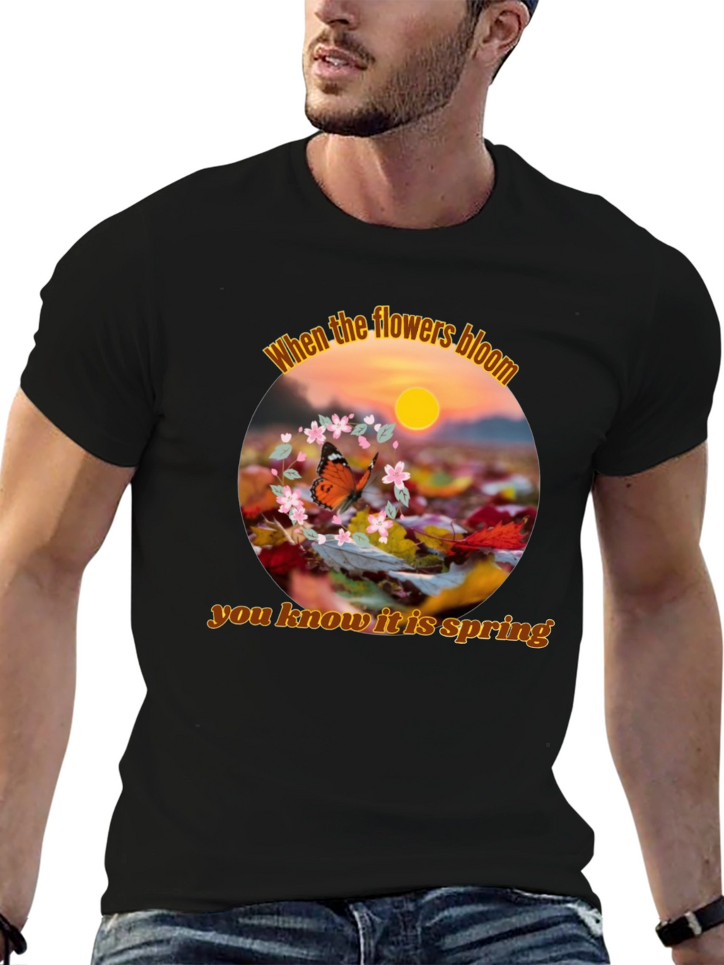 Spring Flowers Bloom Graphic T-Shirt