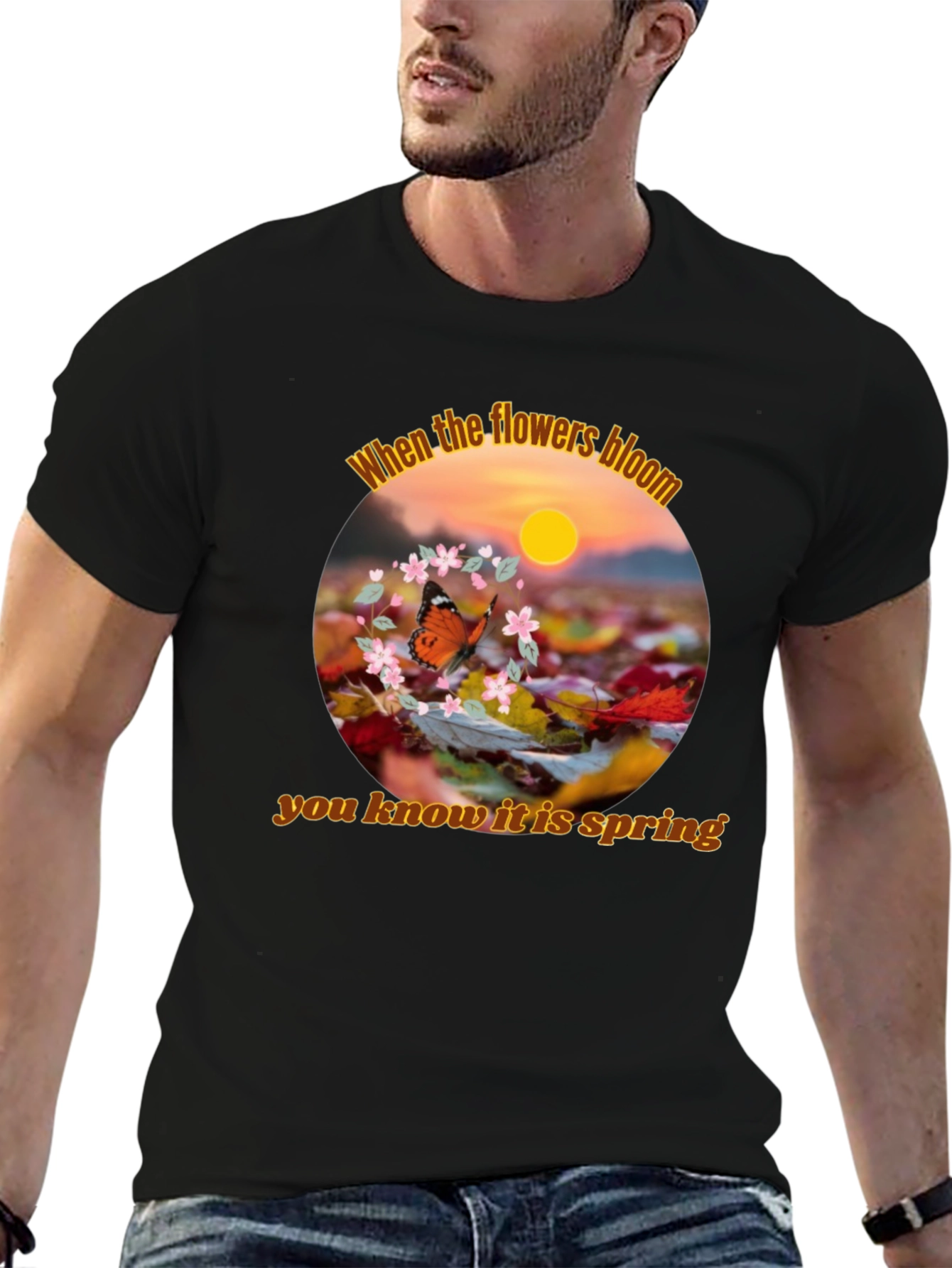Spring Flowers Bloom Graphic T-Shirt