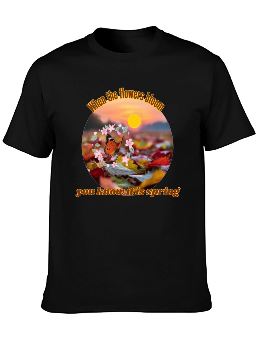 Spring Flowers Bloom Graphic T-Shirt