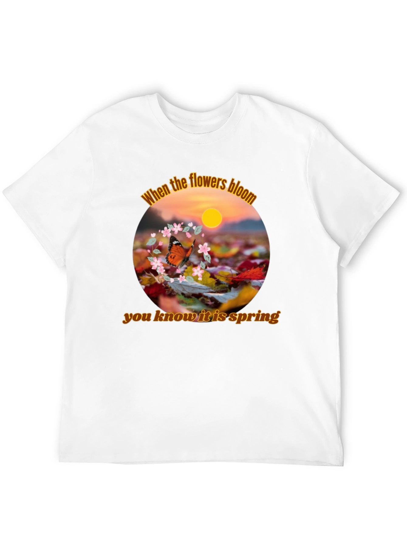 Spring Flowers Bloom Graphic T-Shirt