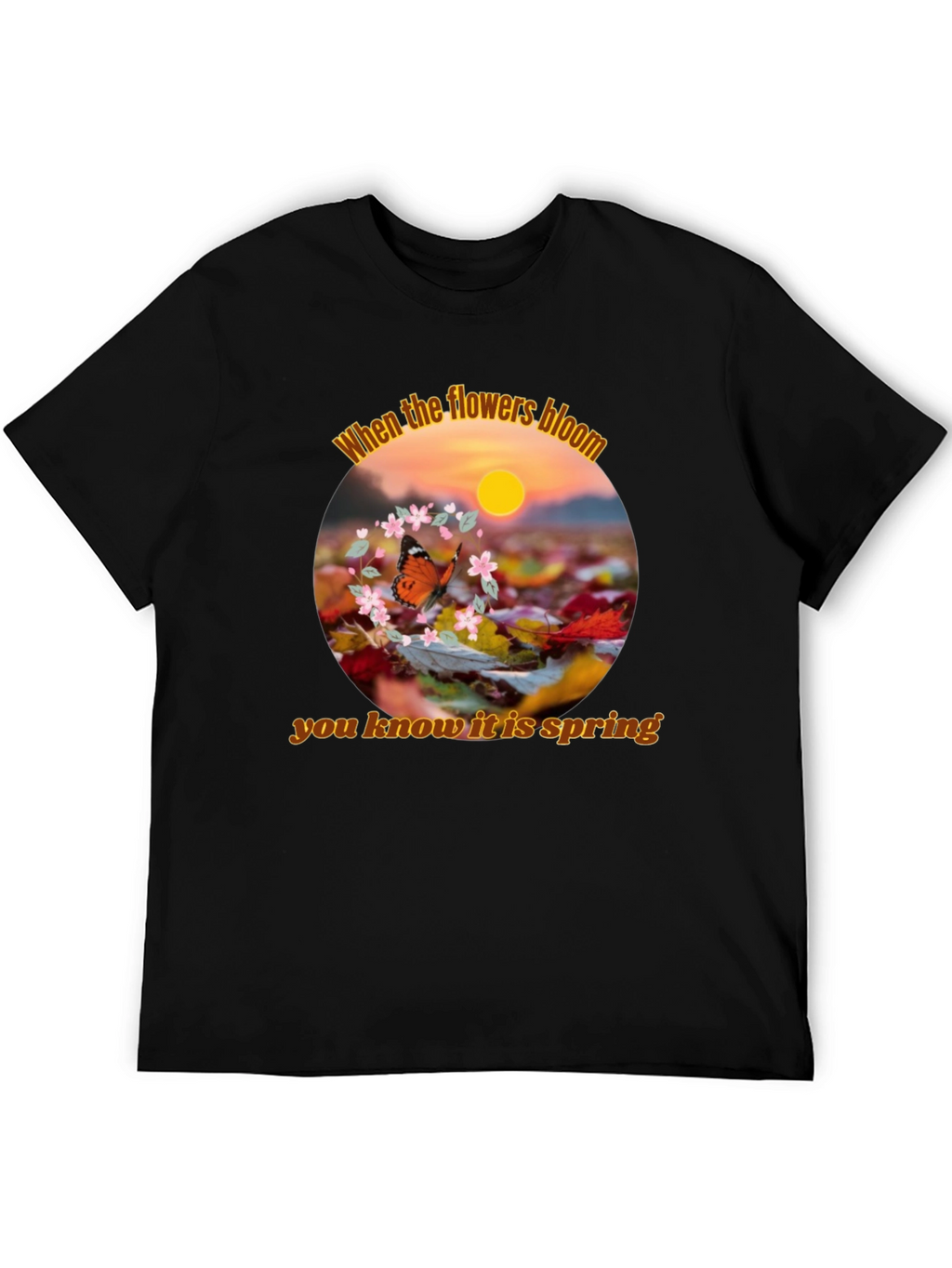 Spring Flowers Bloom Graphic T-Shirt