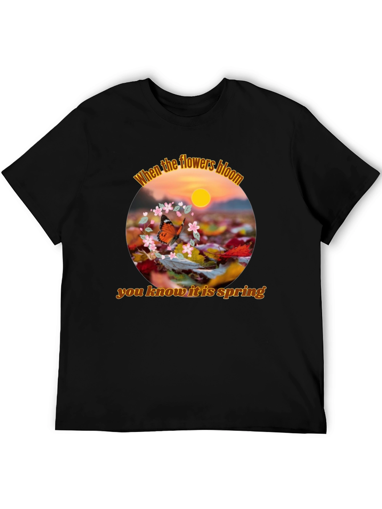 Spring Flowers Bloom Graphic T-Shirt