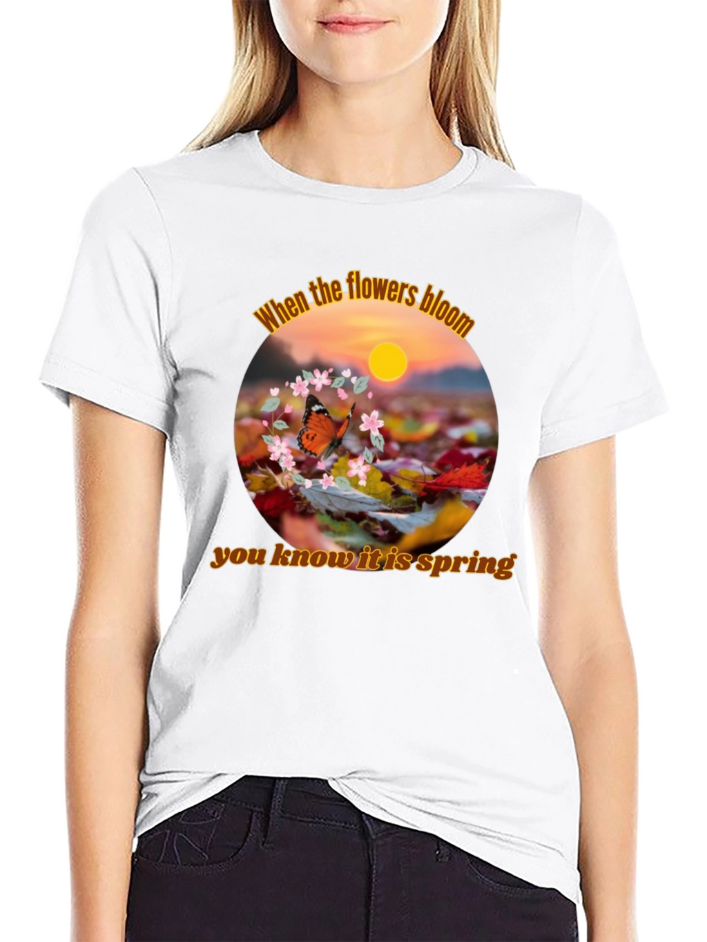 Spring Flowers Bloom Graphic T-Shirt