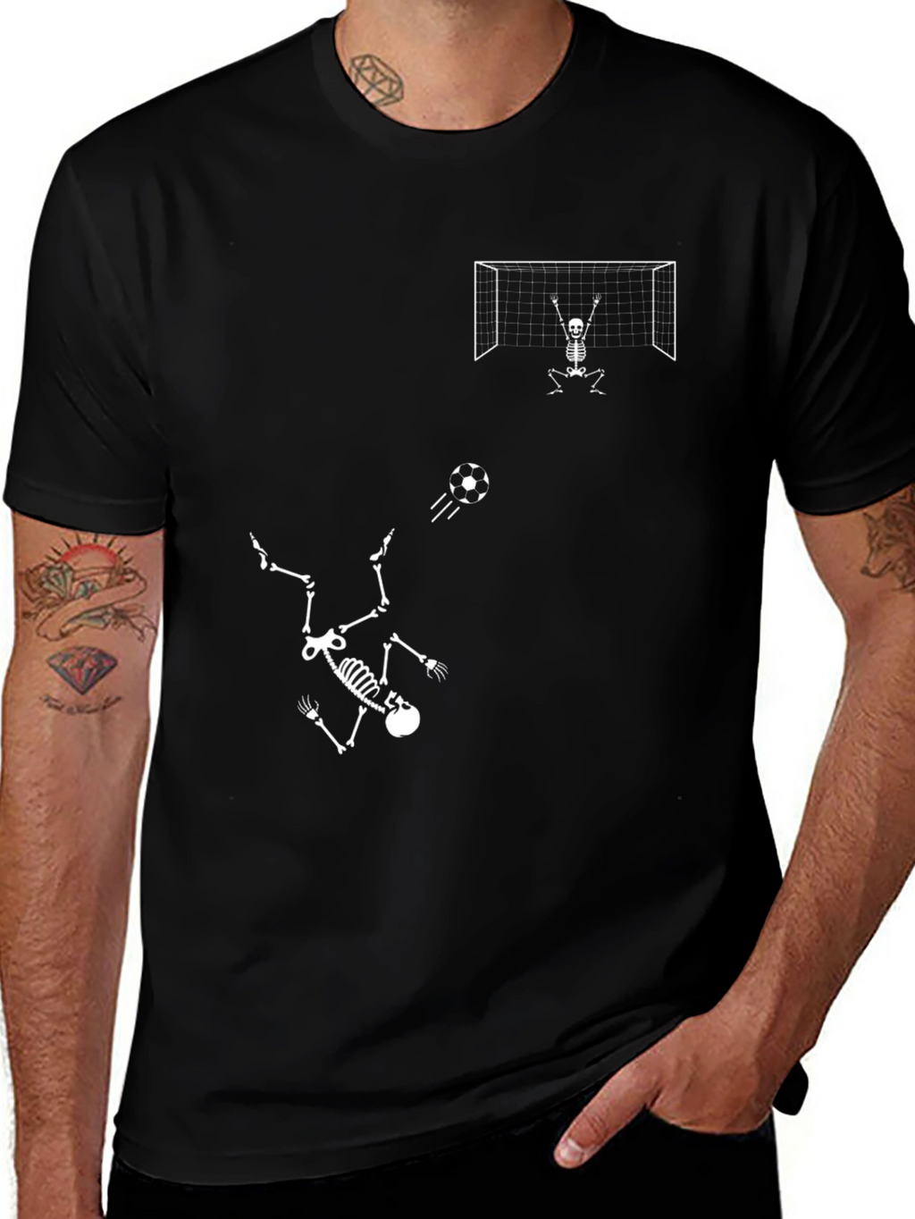 Skeleton Soccer T-Shirt - Goal Keeper