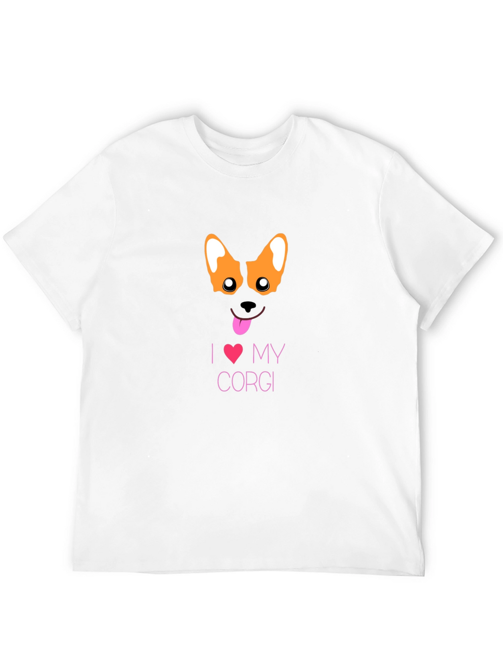 I Love My Corgi Black T-Shirt