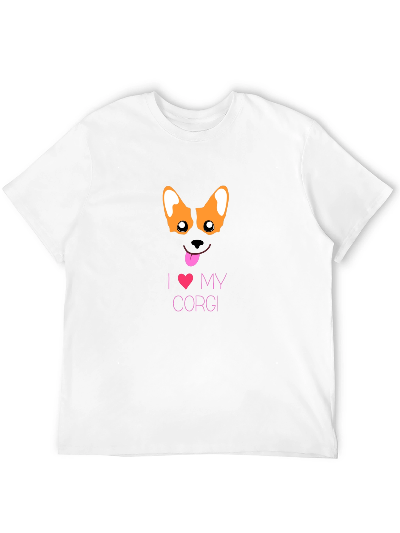 I Love My Corgi Black T-Shirt